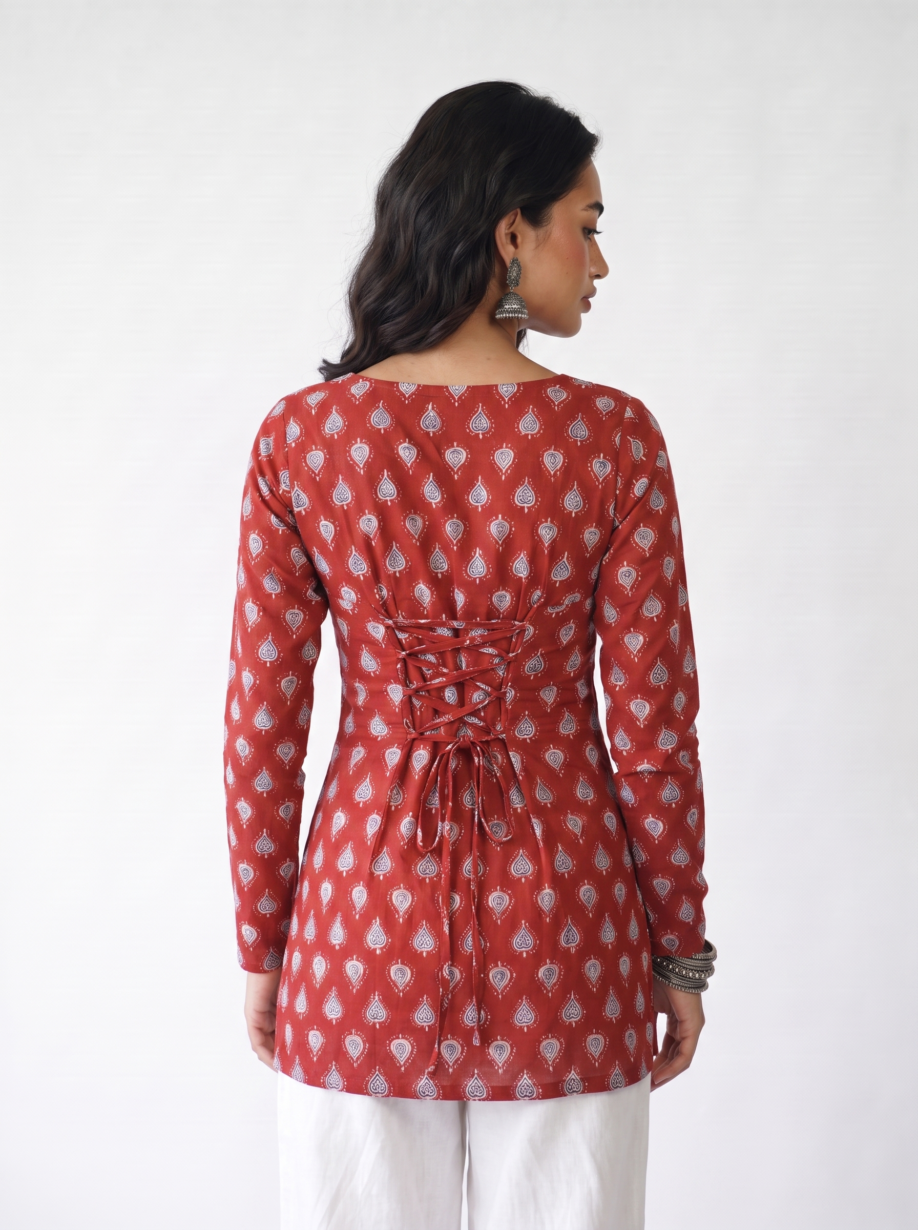 Naaz Full Sleeved Corset Back Kurti