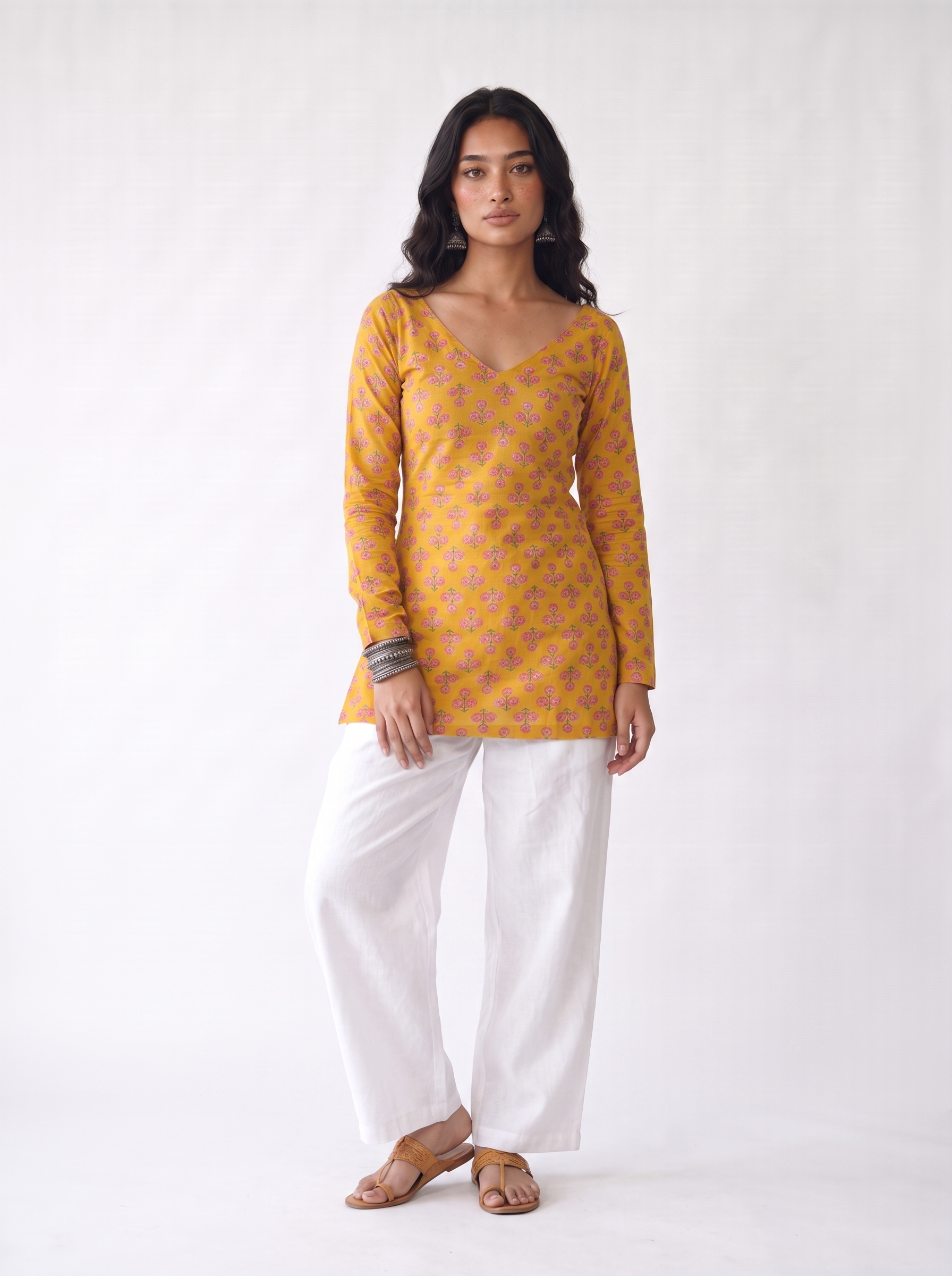 Hunar Deep Back Kurti