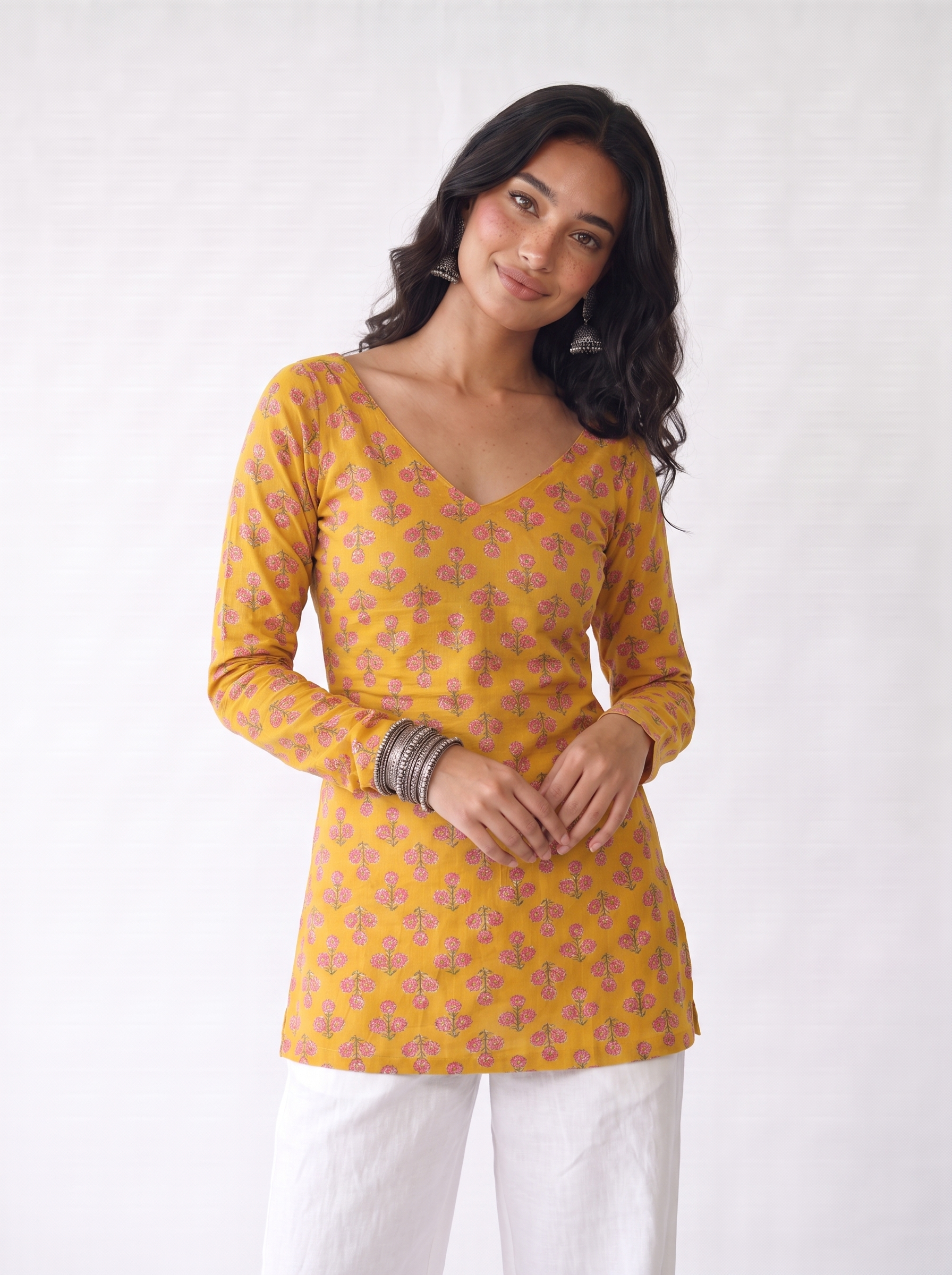Hunar Deep Back Kurti