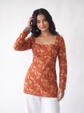Ira Full Sleeved Corset Back Kurti
