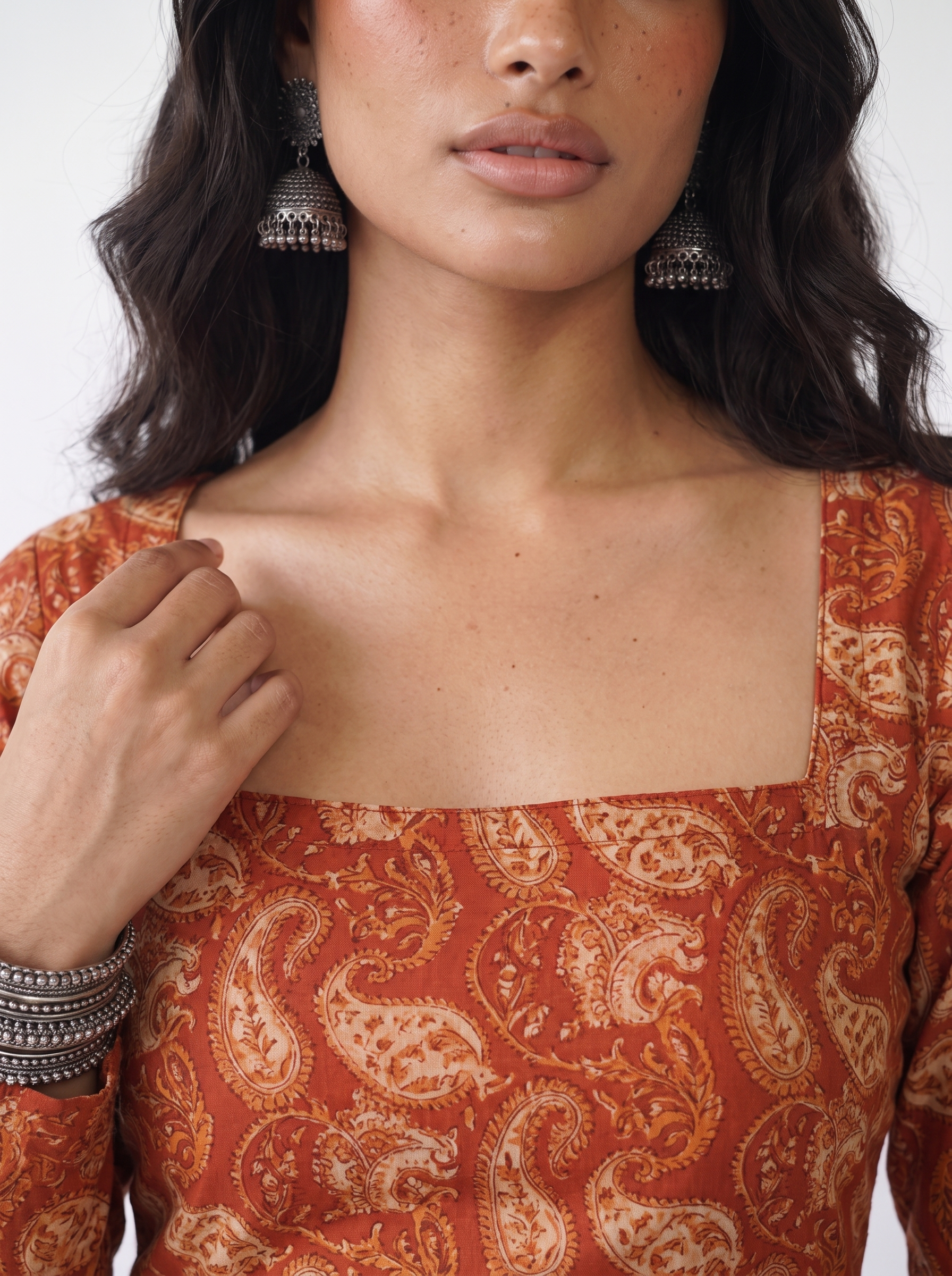 Ira Full Sleeved Corset Back Kurti