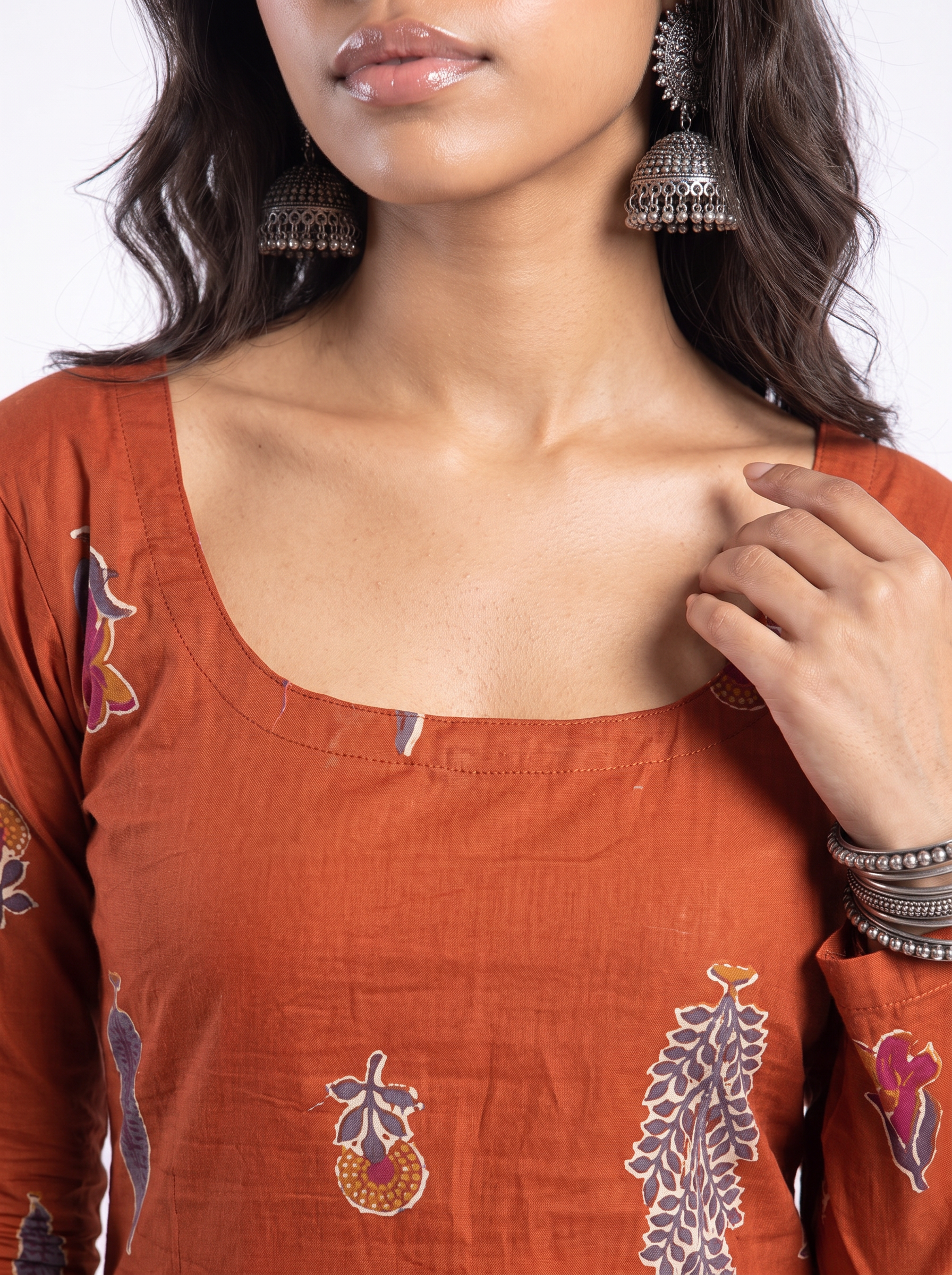 Prisha Long Sleeved Corset Back Kurti