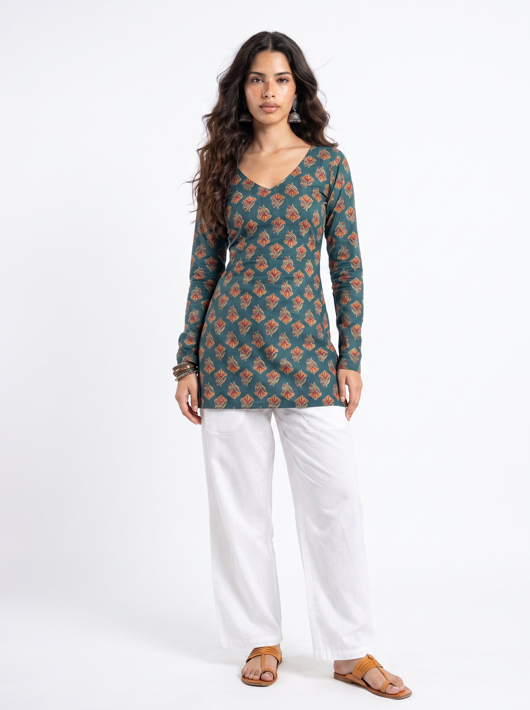 Naira Full Sleeve Corset Back Kurti