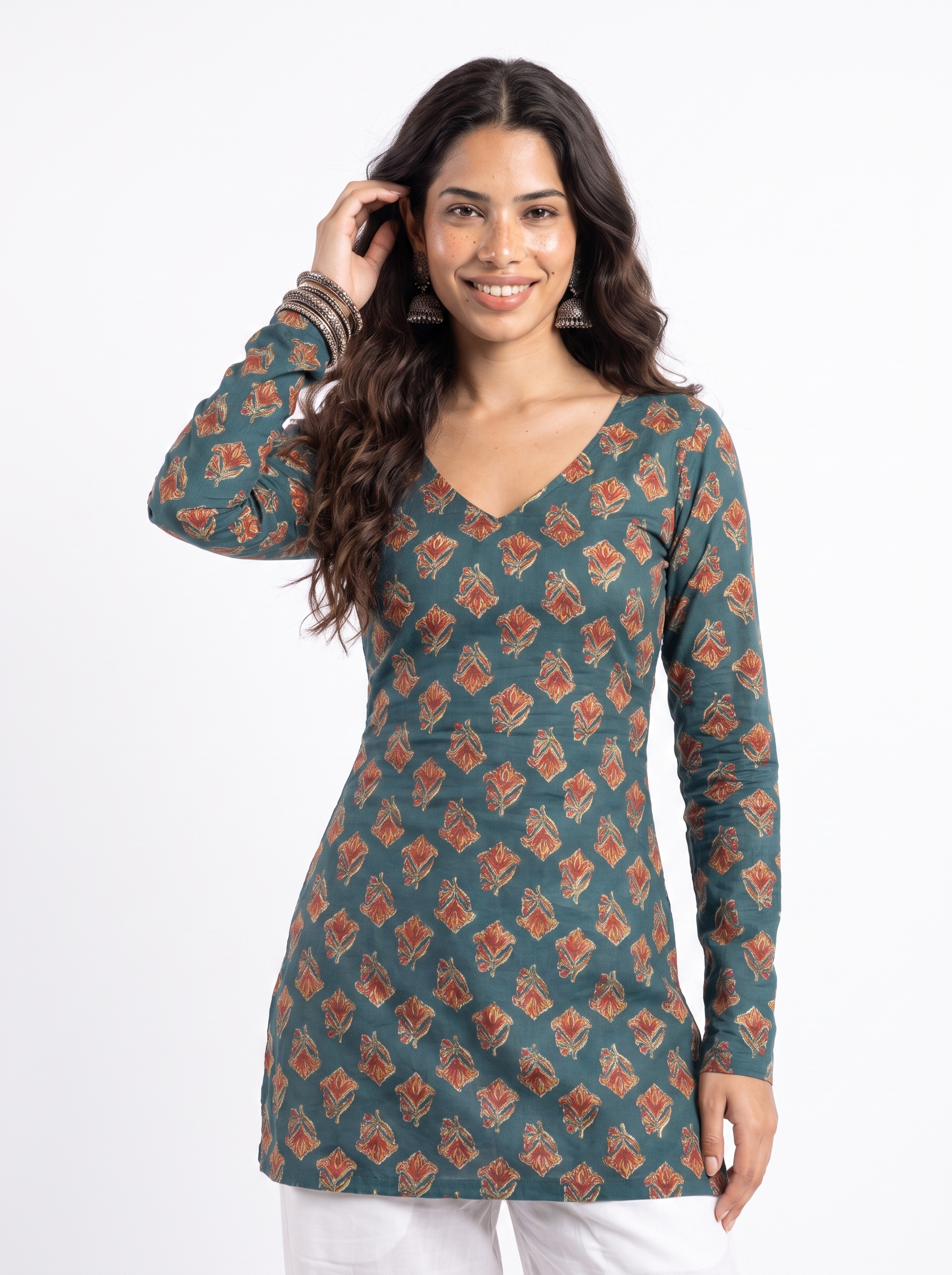 Naira Full Sleeve Corset Back Kurti