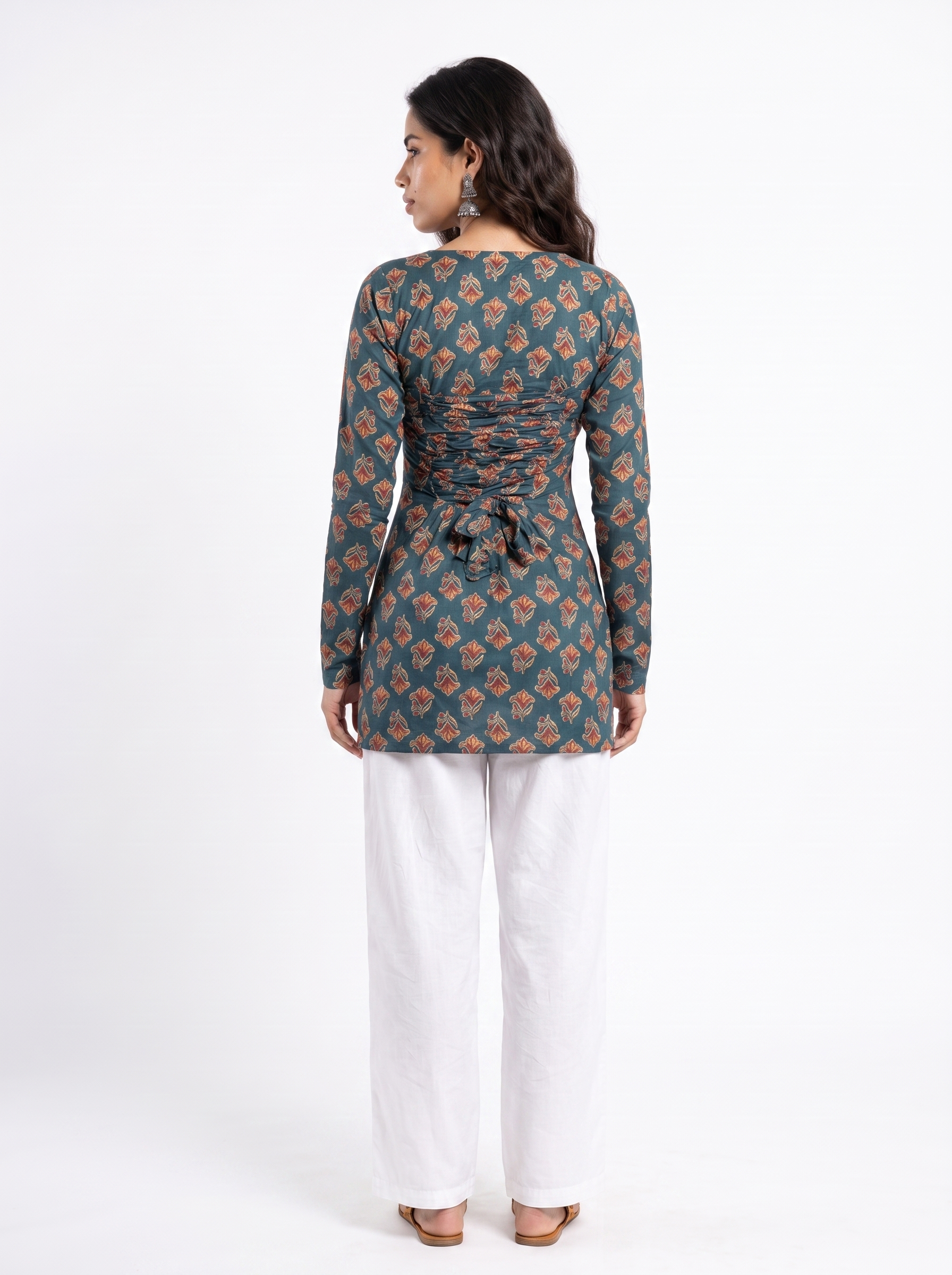 Naira Full Sleeve Corset Back Kurti