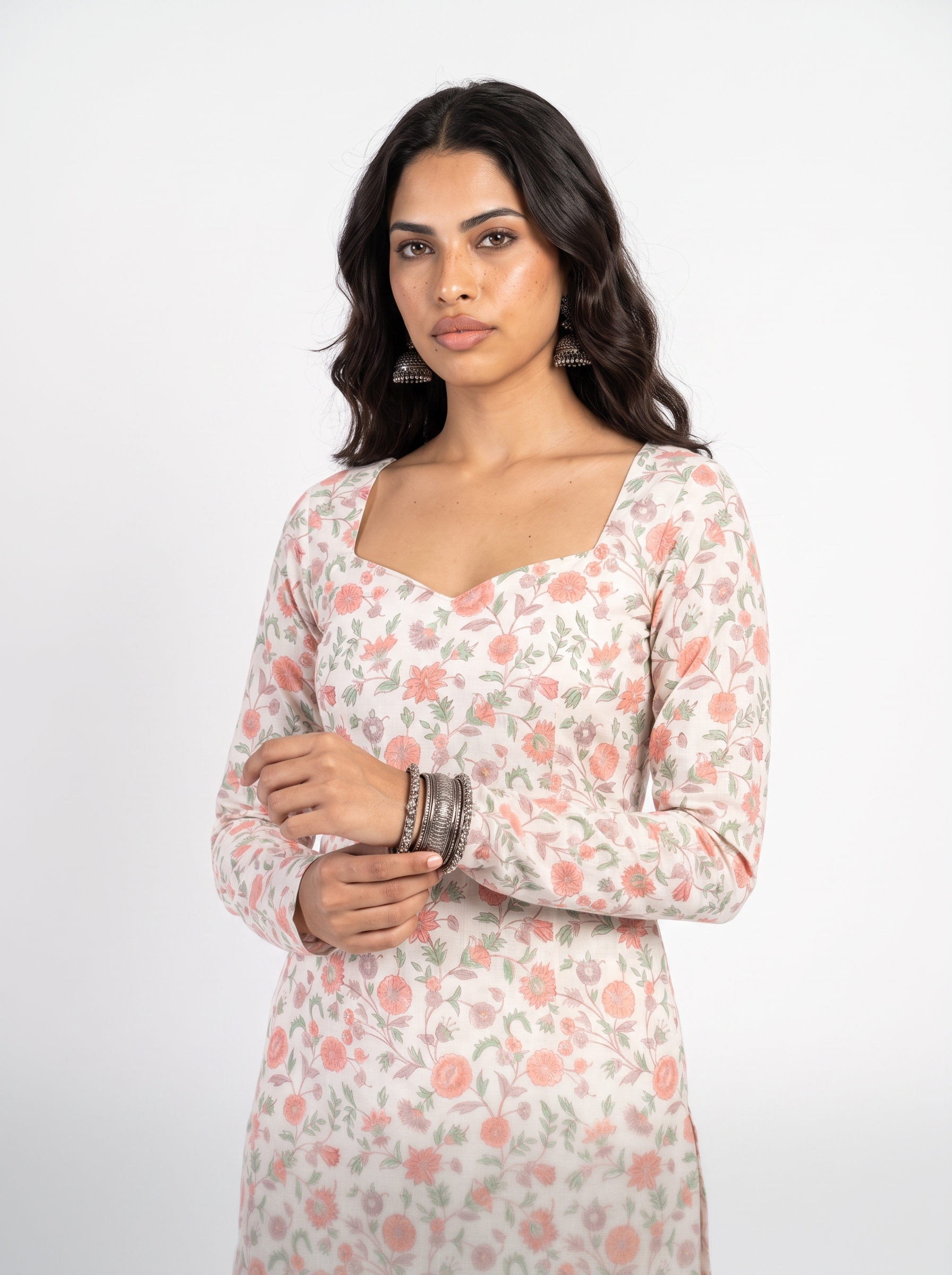 vaishni full sleeved corset back kurti