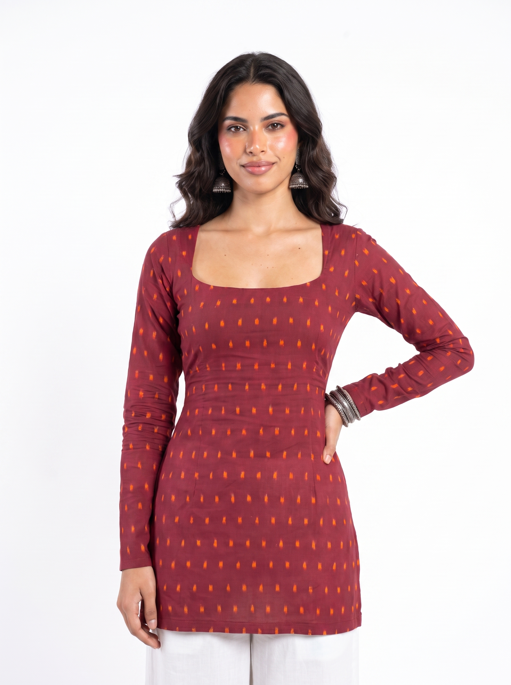 Myra Full Sleeve Corset Kurti