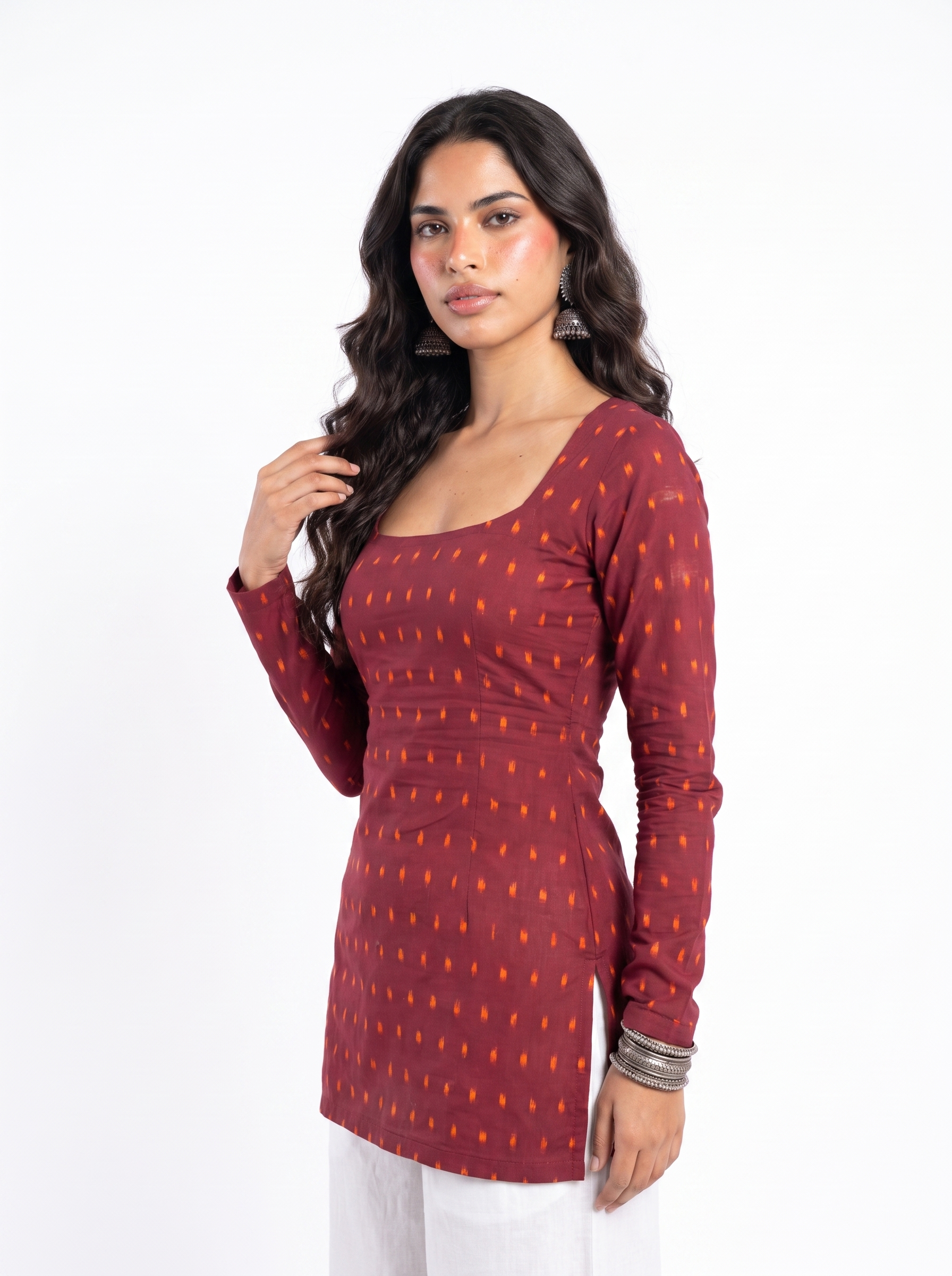Myra Full Sleeve Corset Kurti