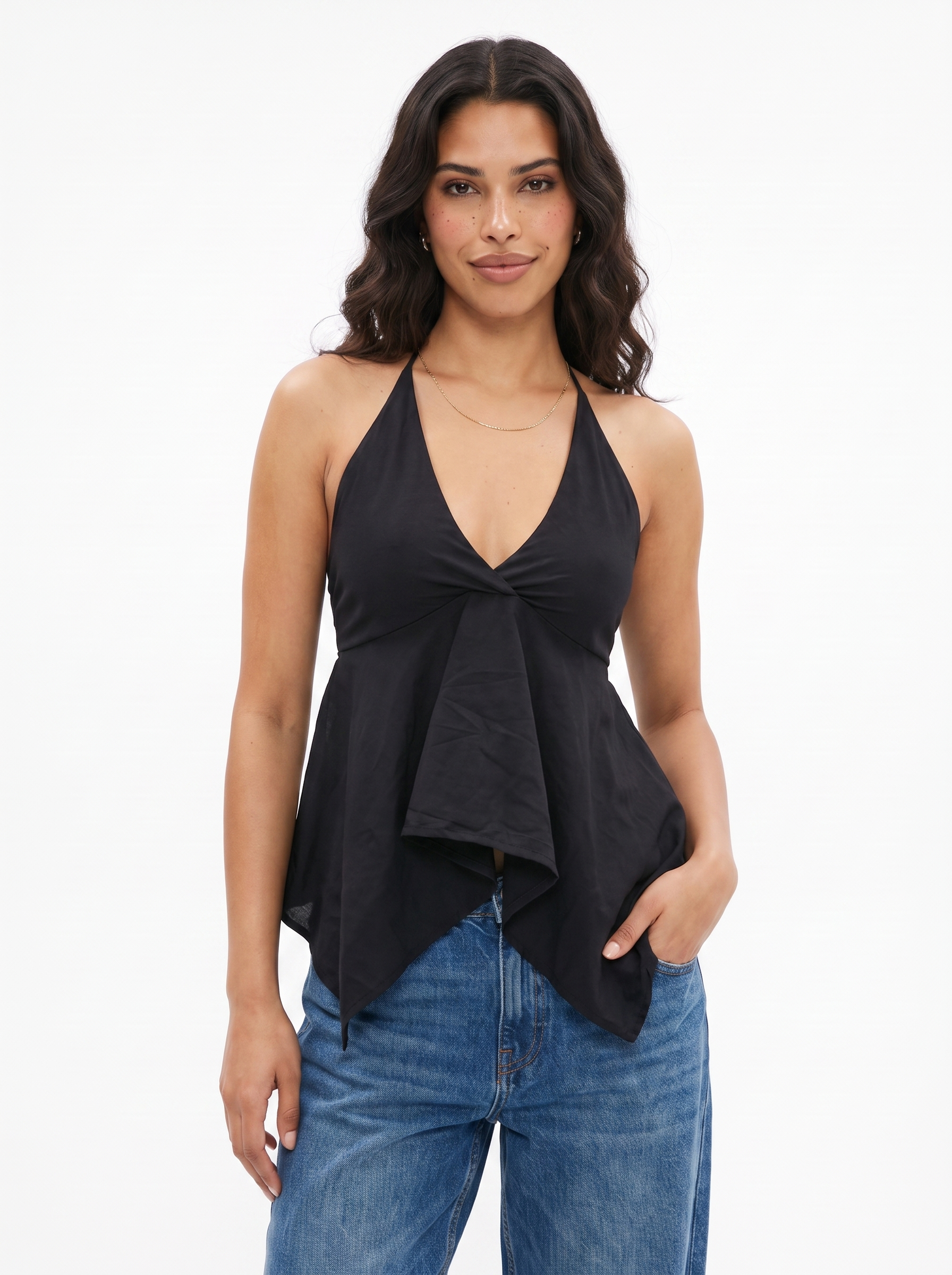 ZAYRA HALTER NECK TOP