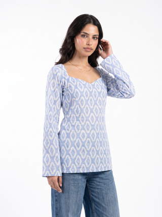 Faiza Deep Back Kurti