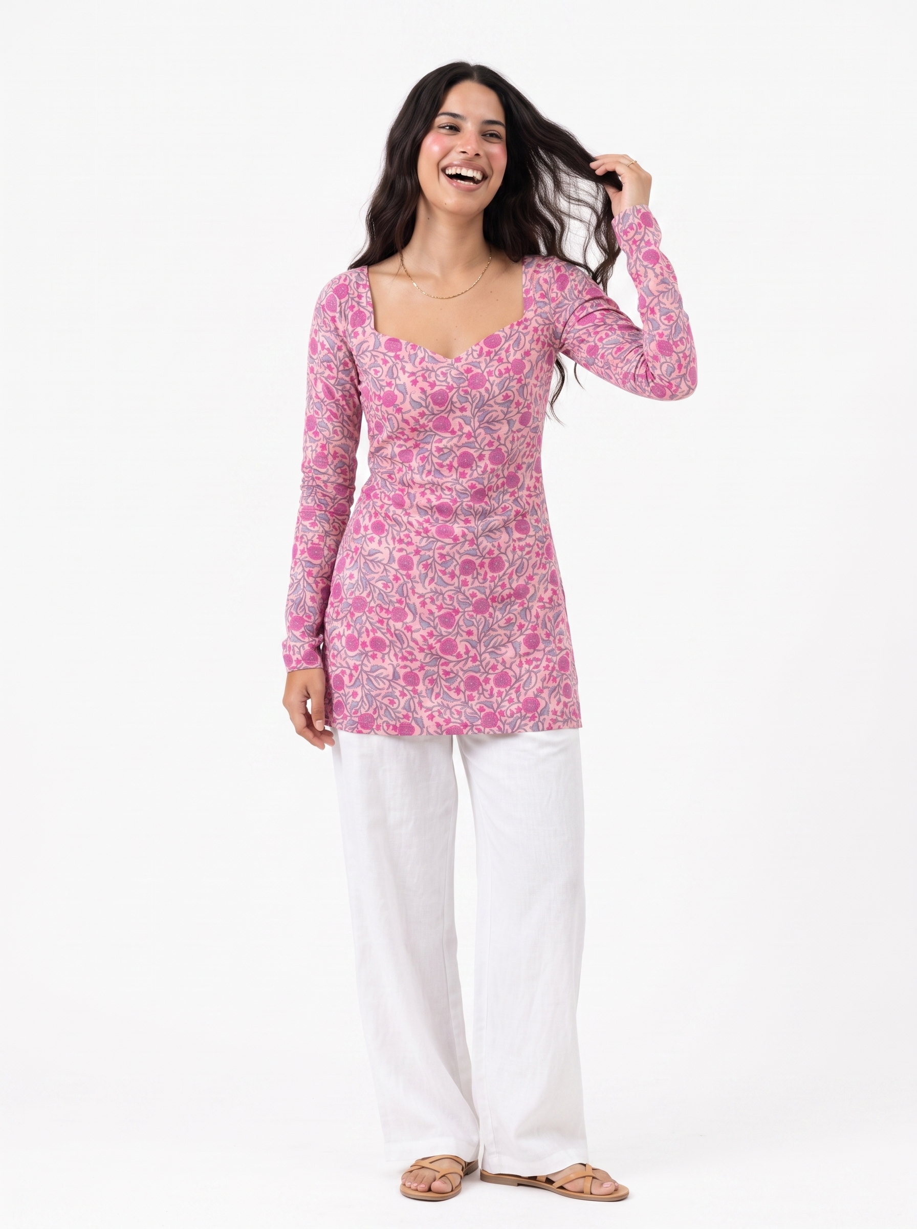 KARISHMA CORSET BACK FULL SLEEVED KURTI