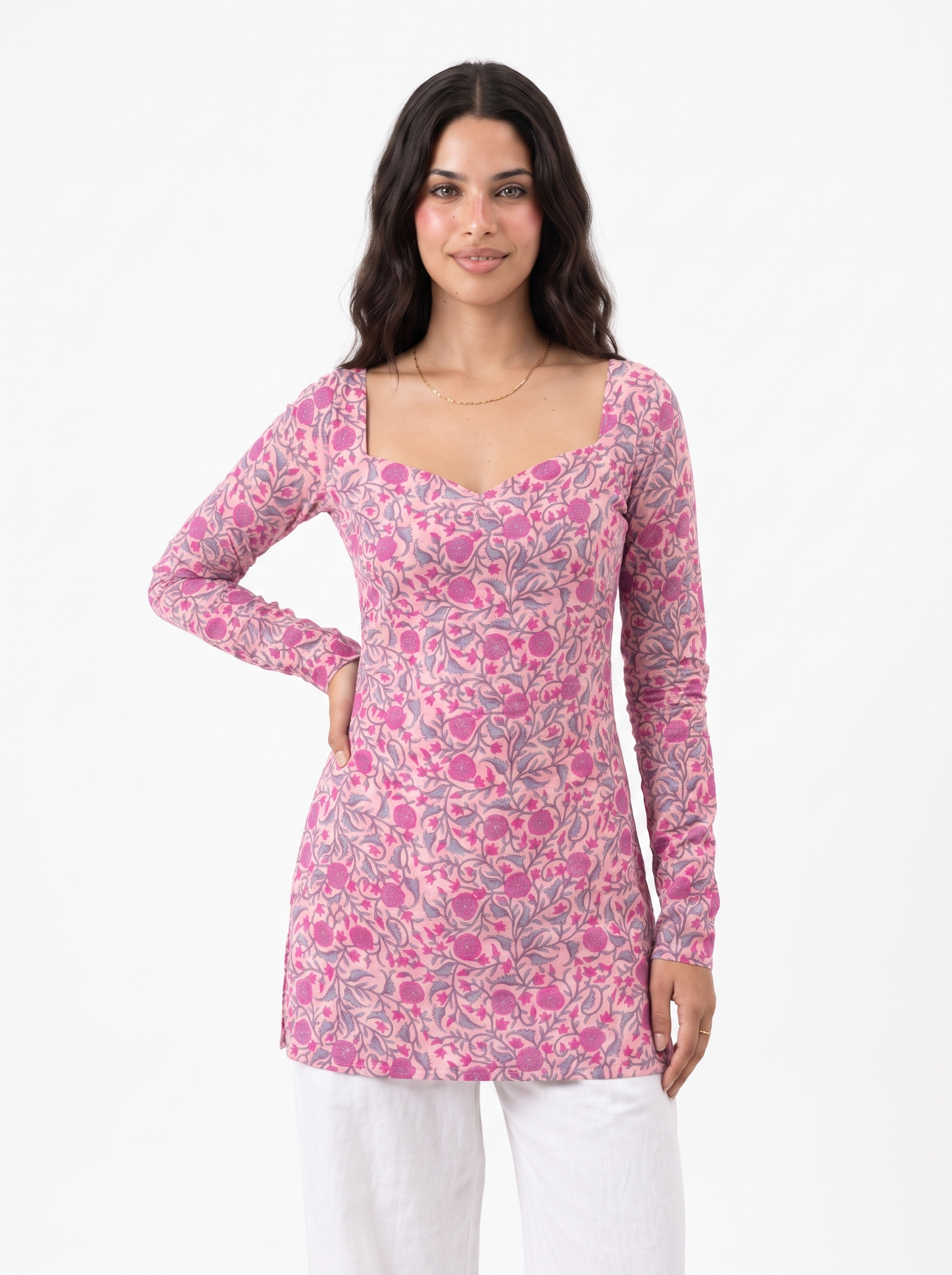 KARISHMA CORSET BACK FULL SLEEVED KURTI