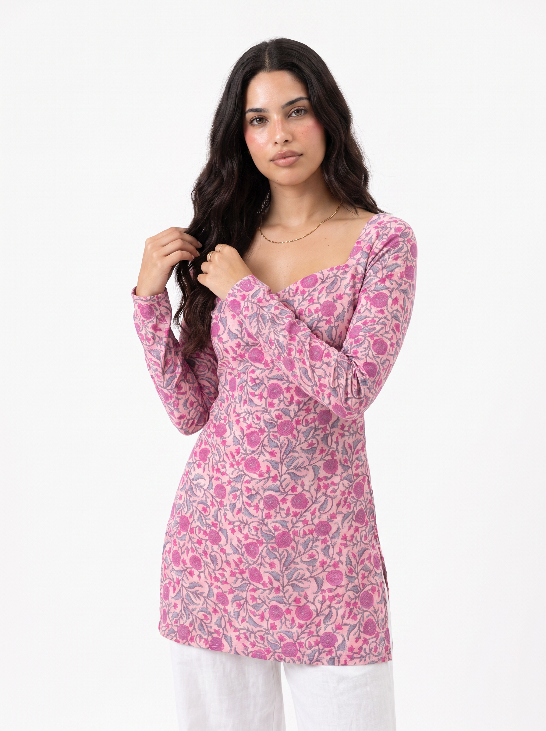 KARISHMA CORSET BACK FULL SLEEVED KURTI