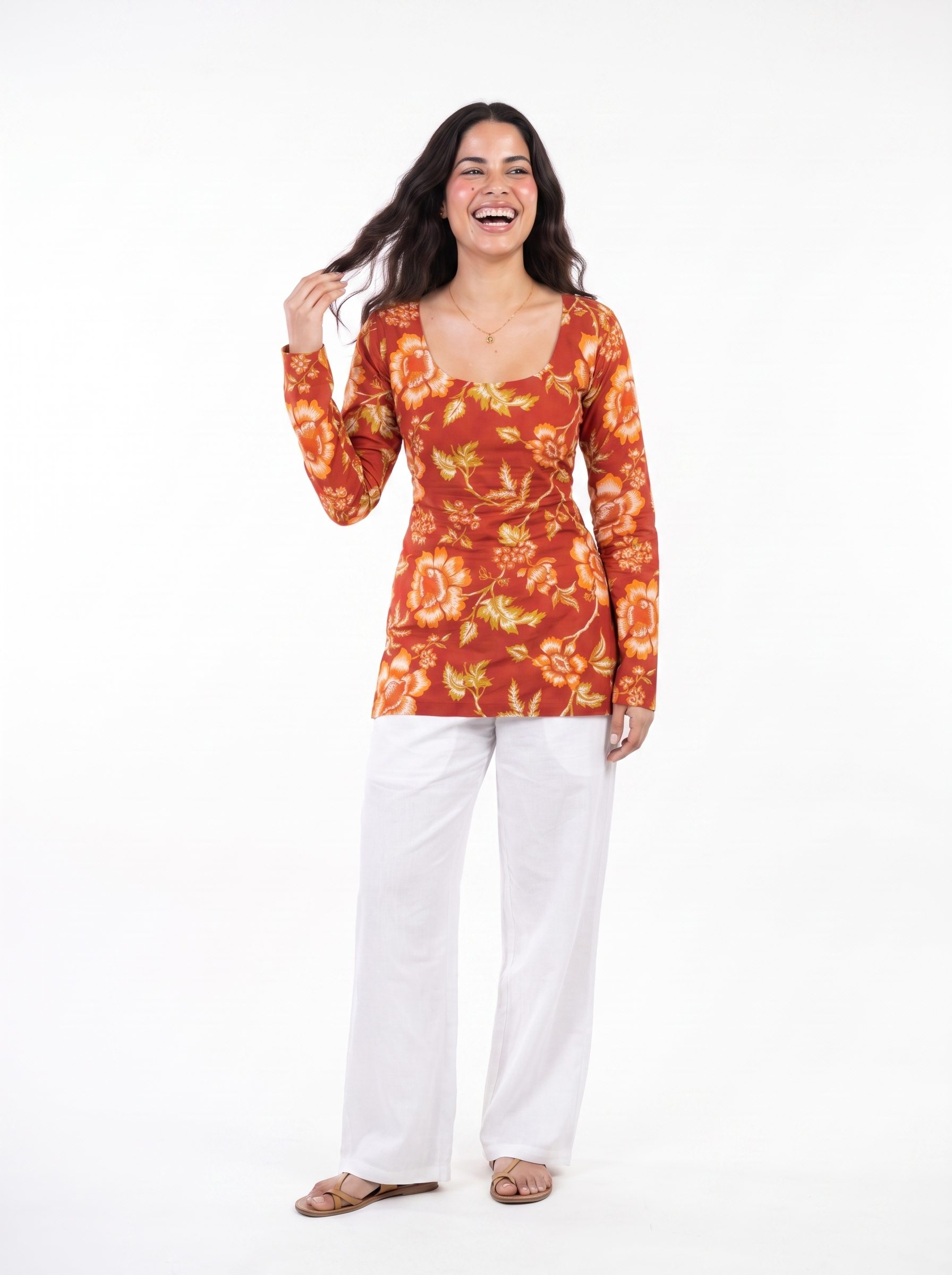 Sara Full Sleeved Corset Kurti