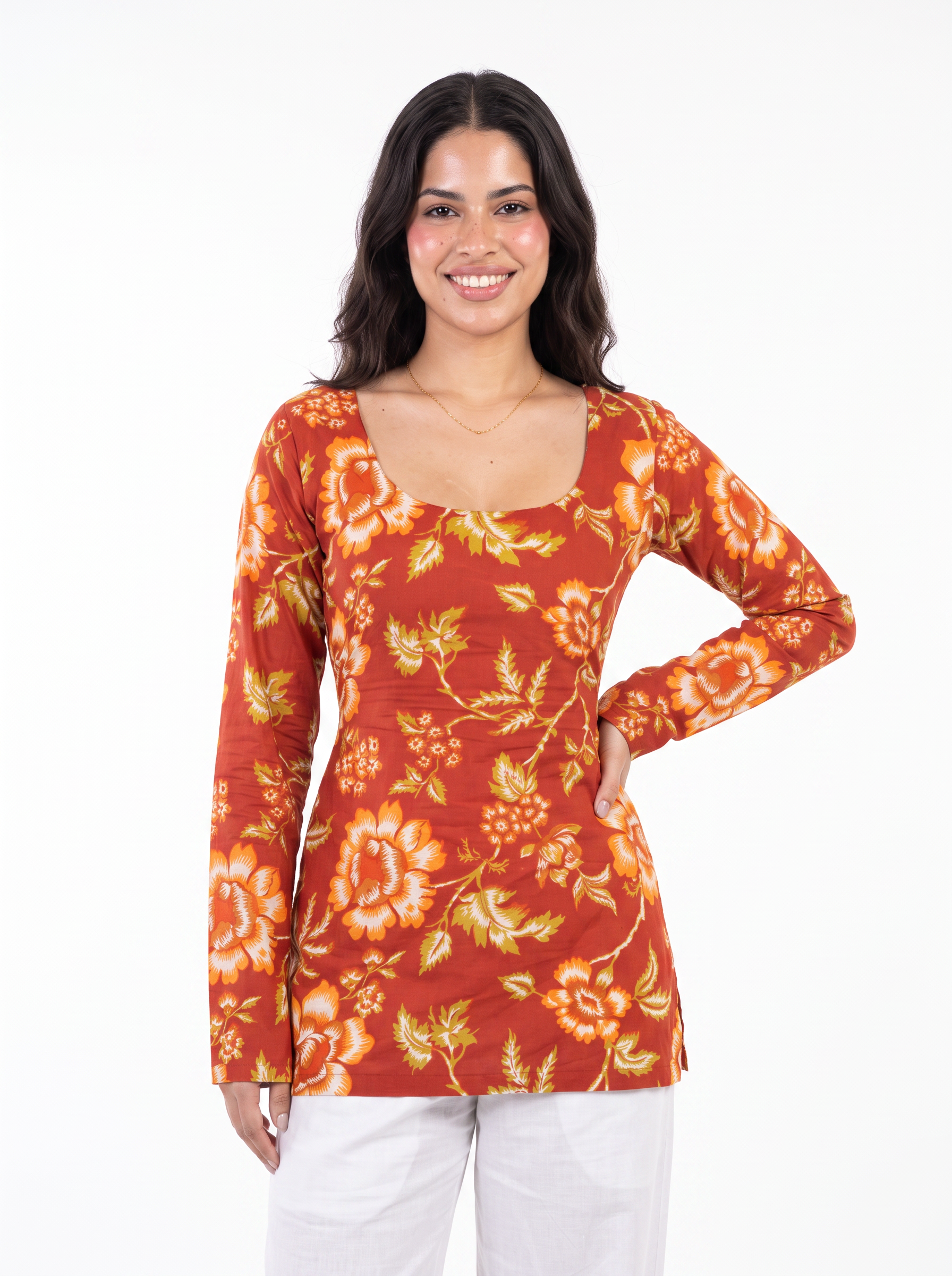 Sara Full Sleeved Corset Kurti