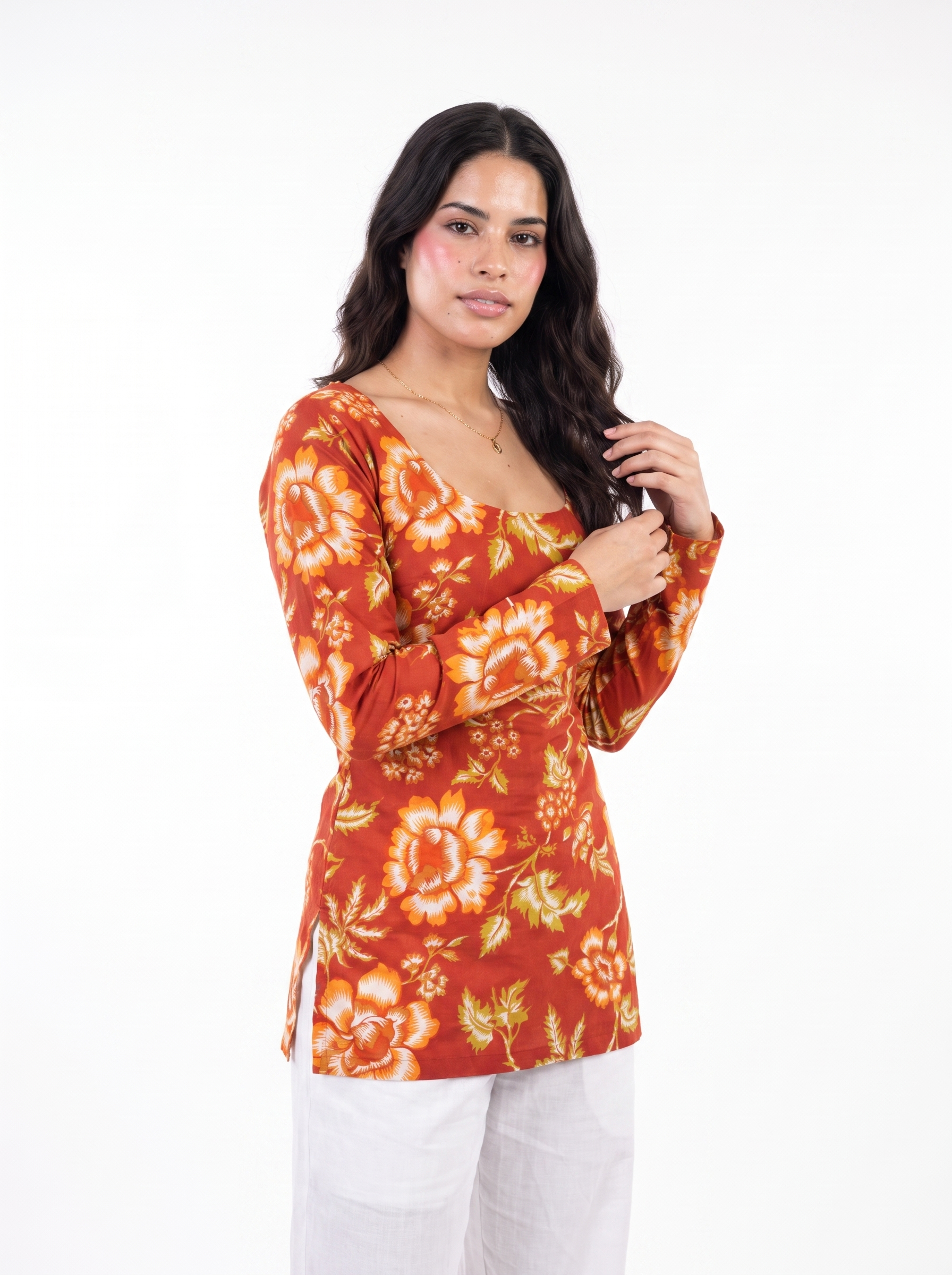 Sara Full Sleeved Corset Kurti