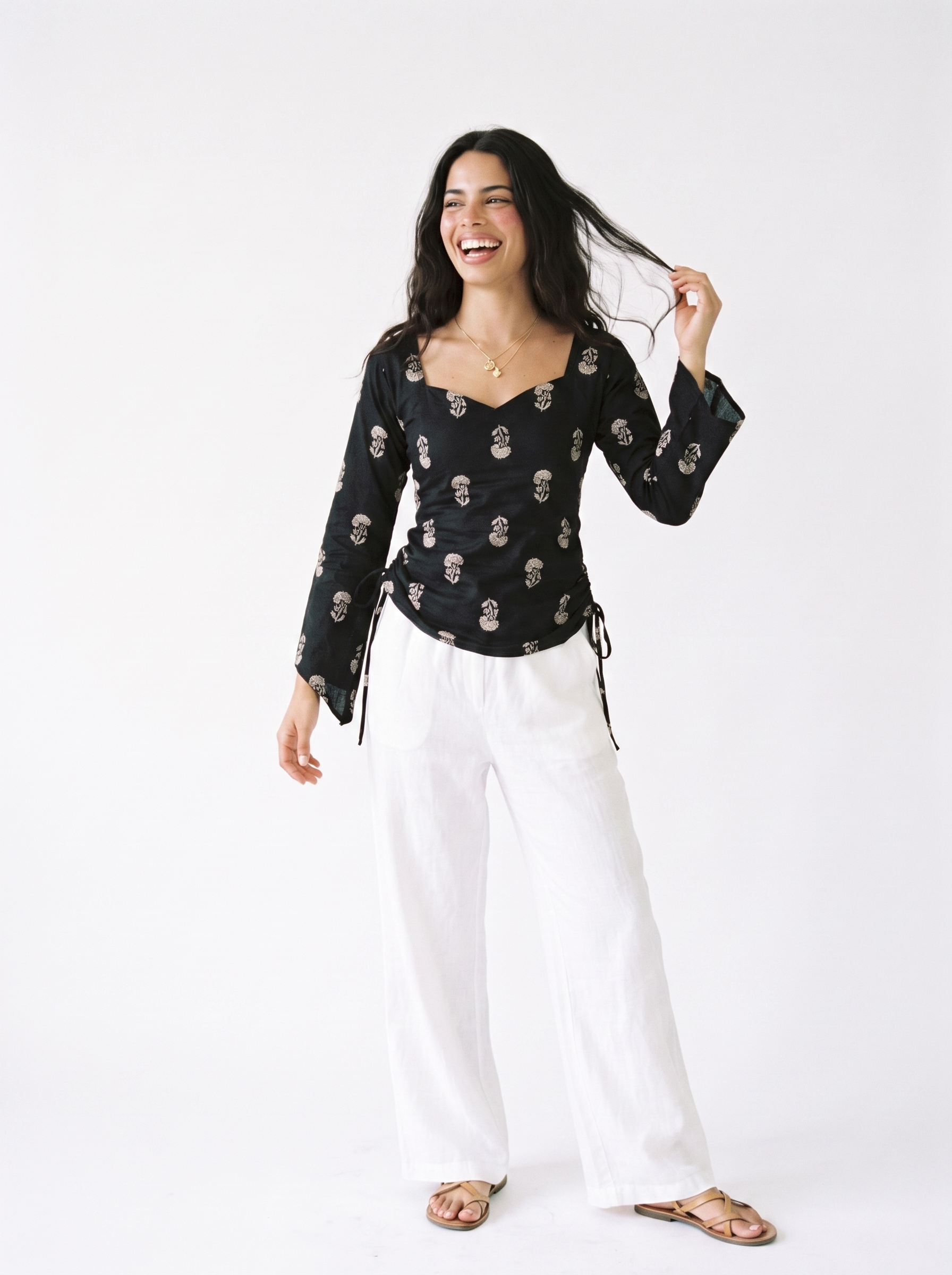 Zivara Side Tie Top