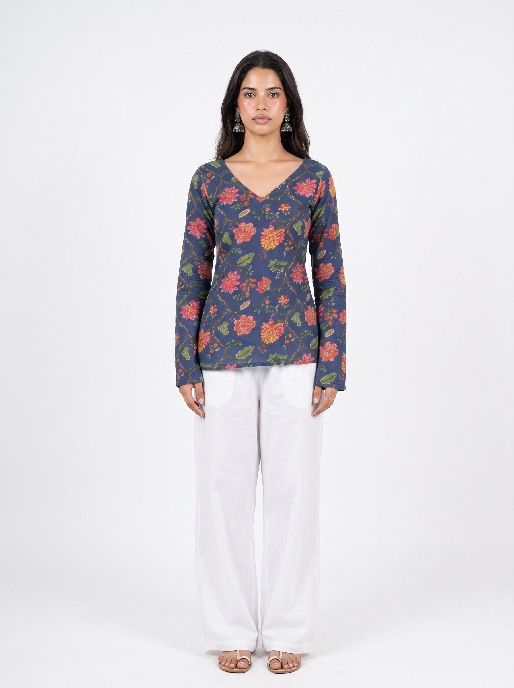 Rooh Side Bend Deep Back Kurti