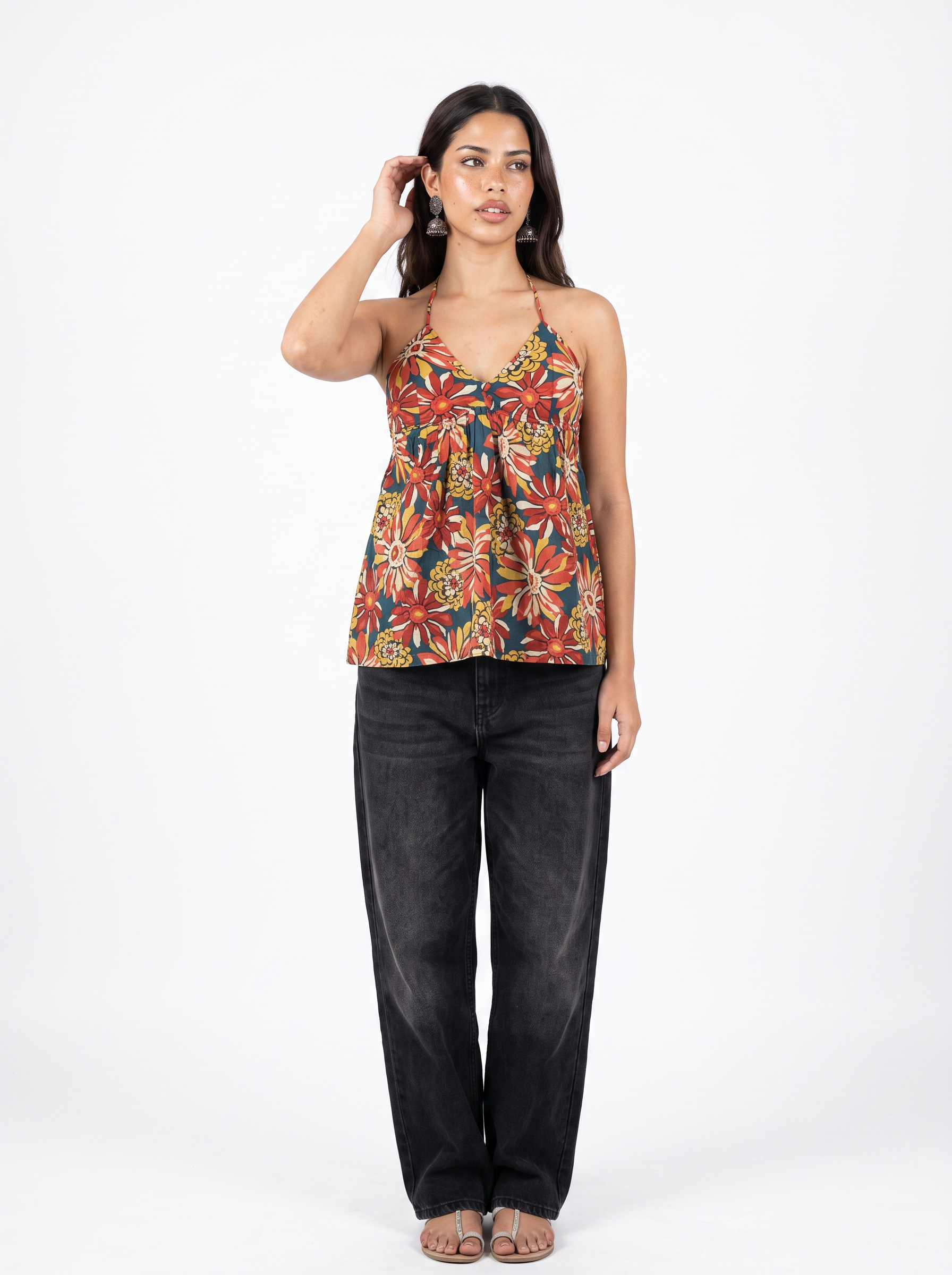 REEM HALTER NECK TOP