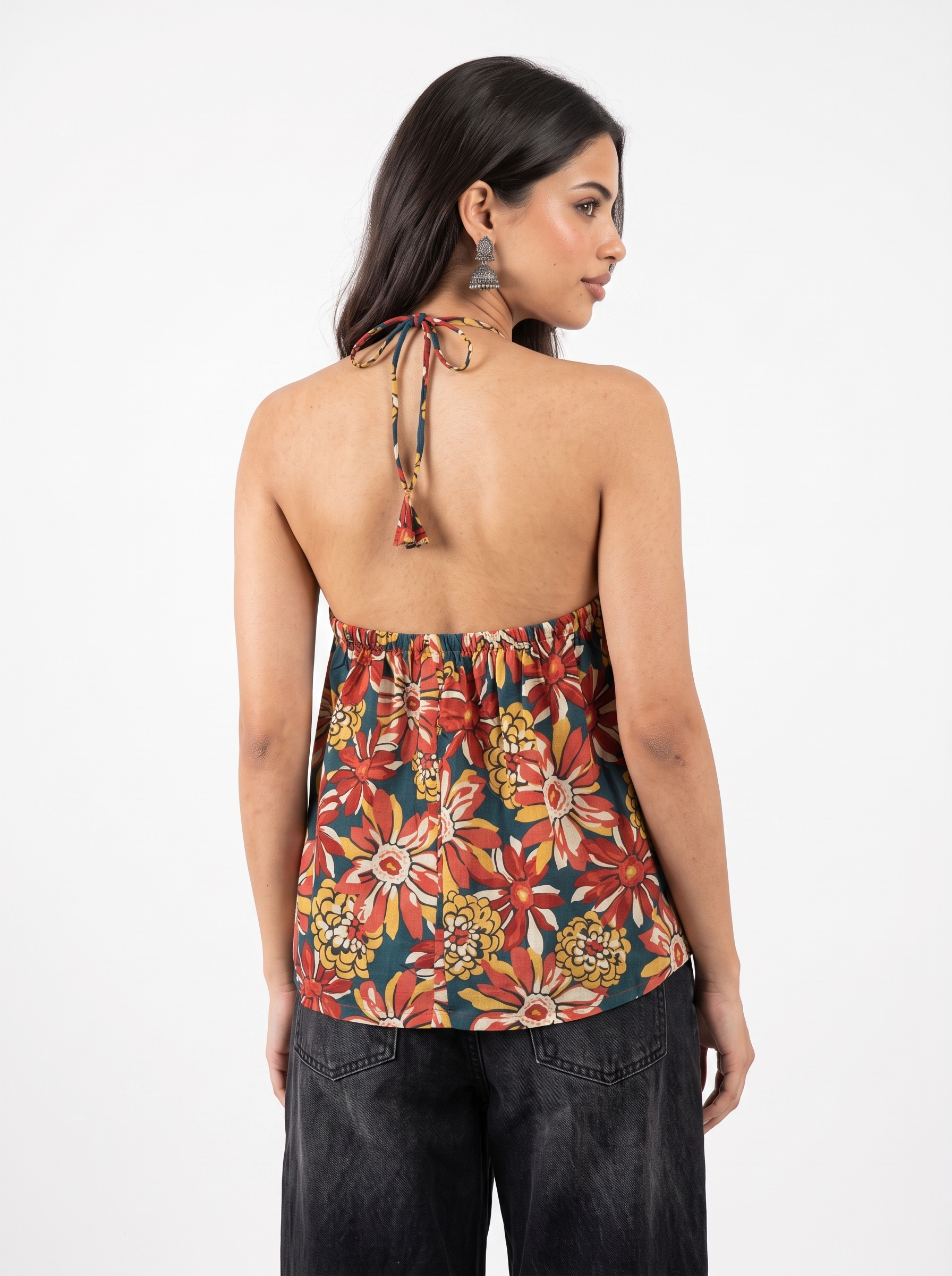 REEM HALTER NECK TOP