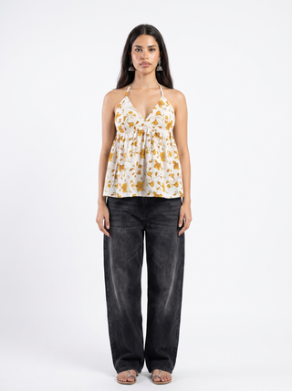 ZOYA MUSTARD BLOOM TOP