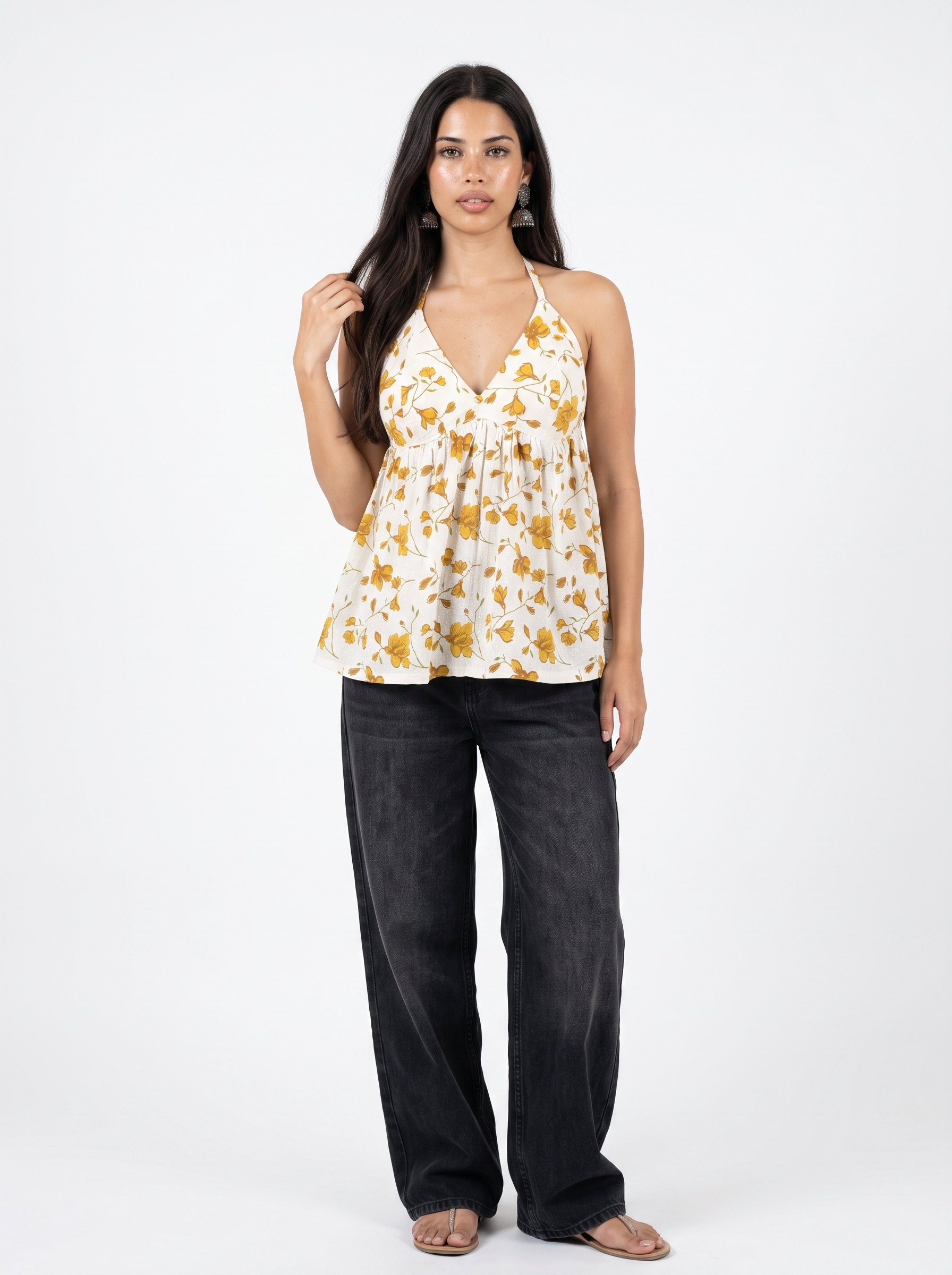 ZOYA MUSTARD BLOOM TOP