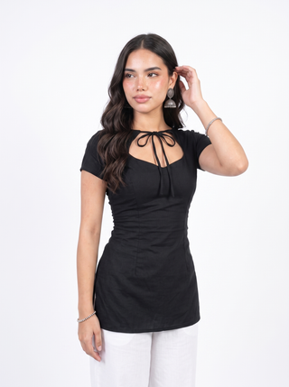 SAAYA TIE CORSET BACK KURTI