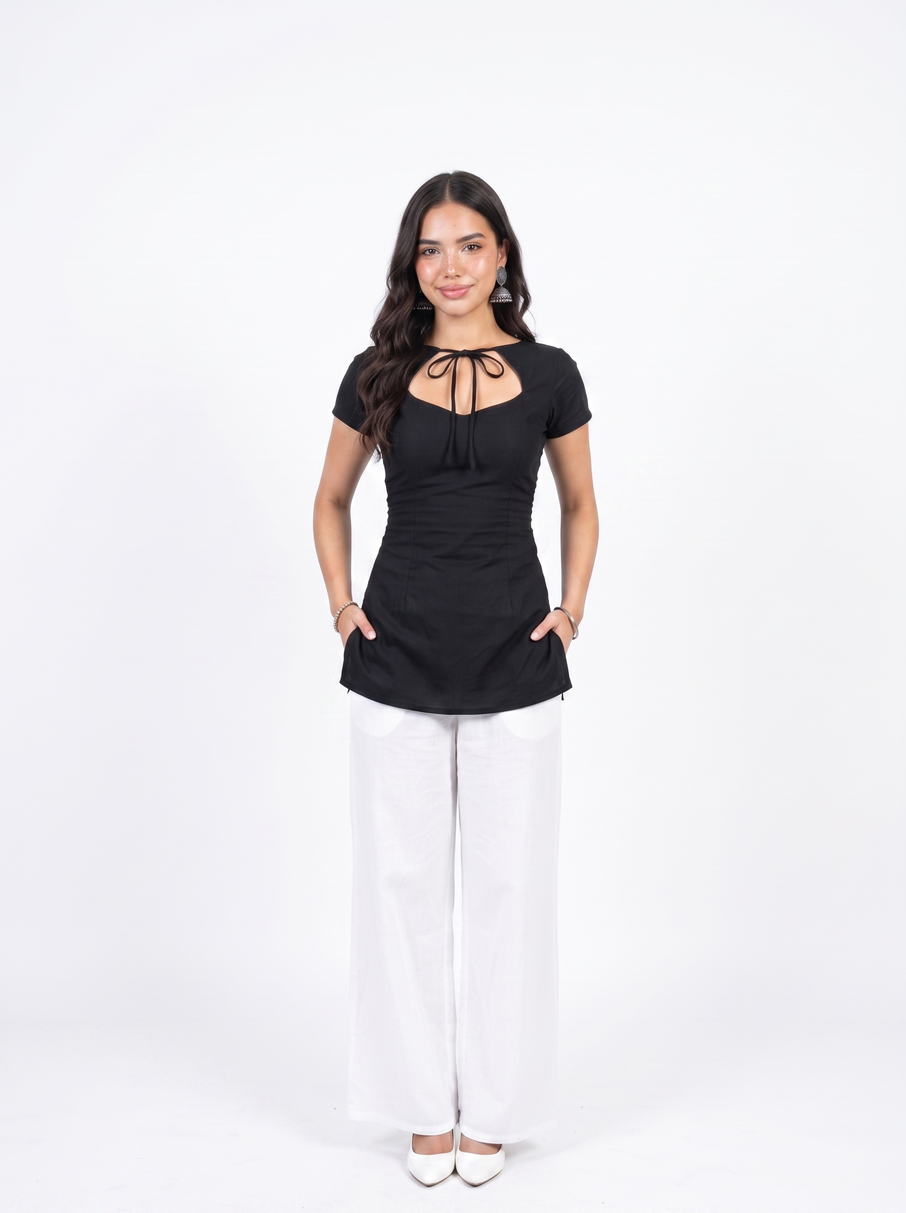 SAAYA TIE CORSET BACK KURTI