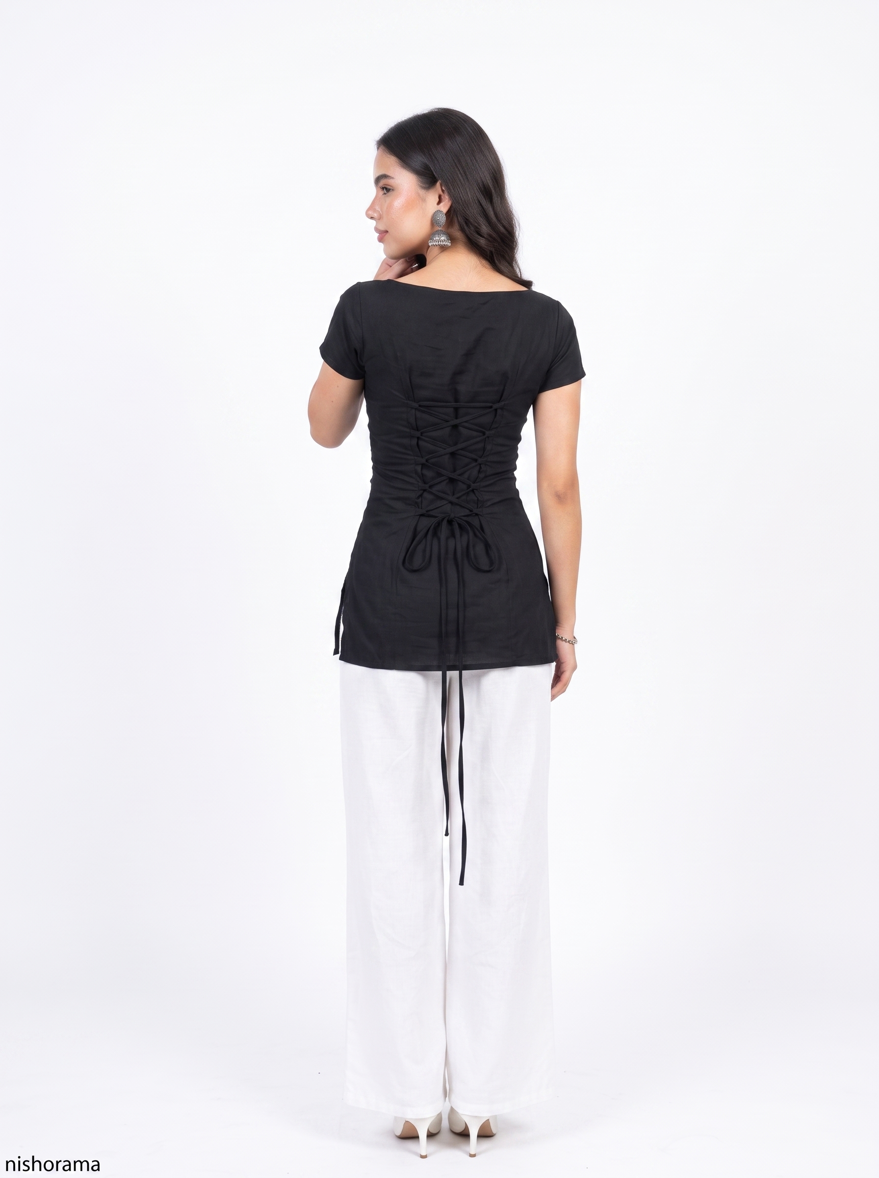 SAAYA TIE CORSET BACK KURTI