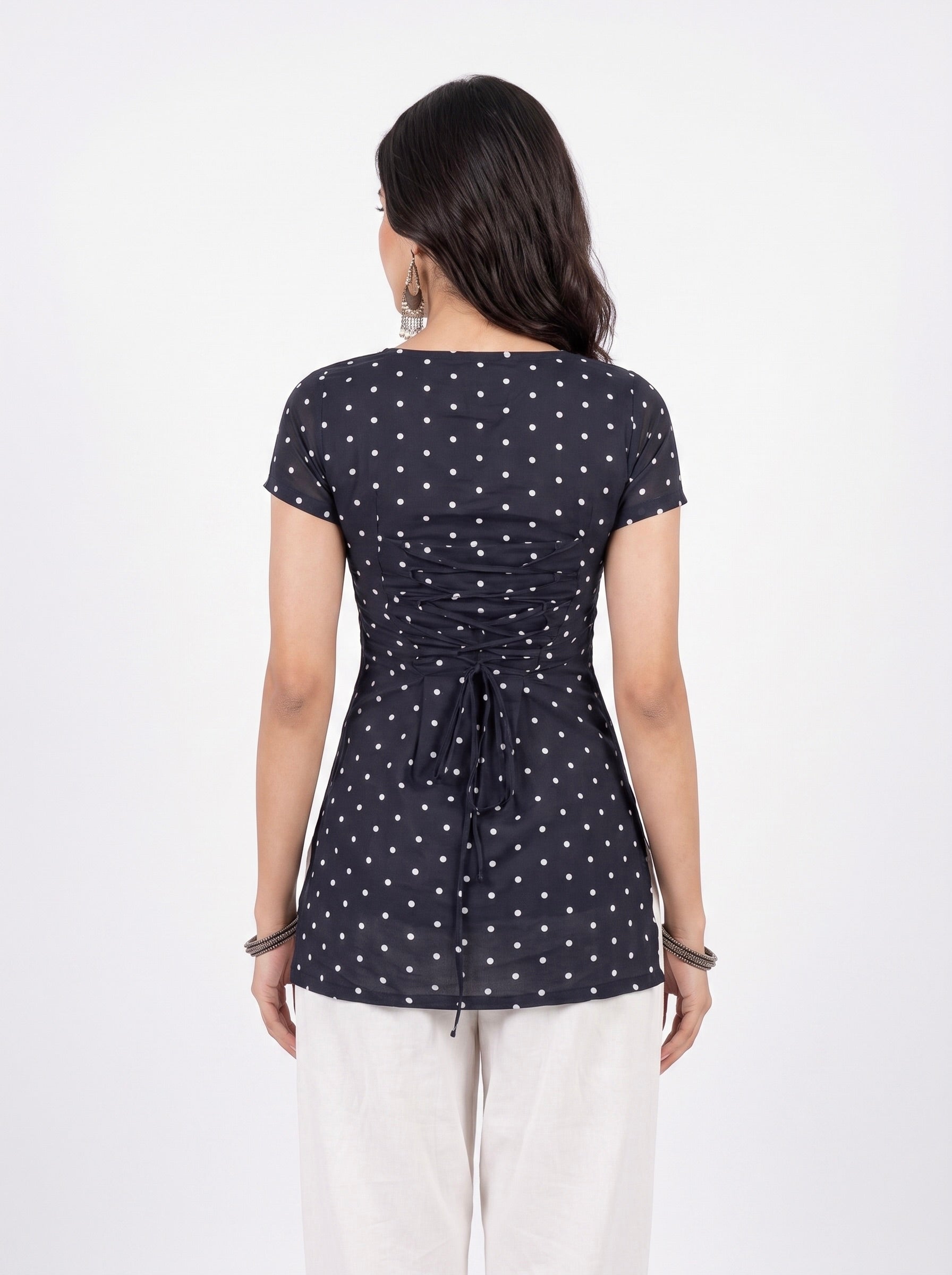 NEELAM TIE NECK KURTI