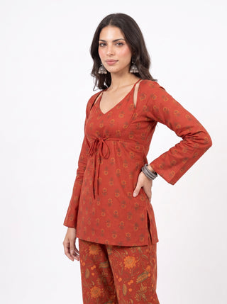 Aarna attached jacket set