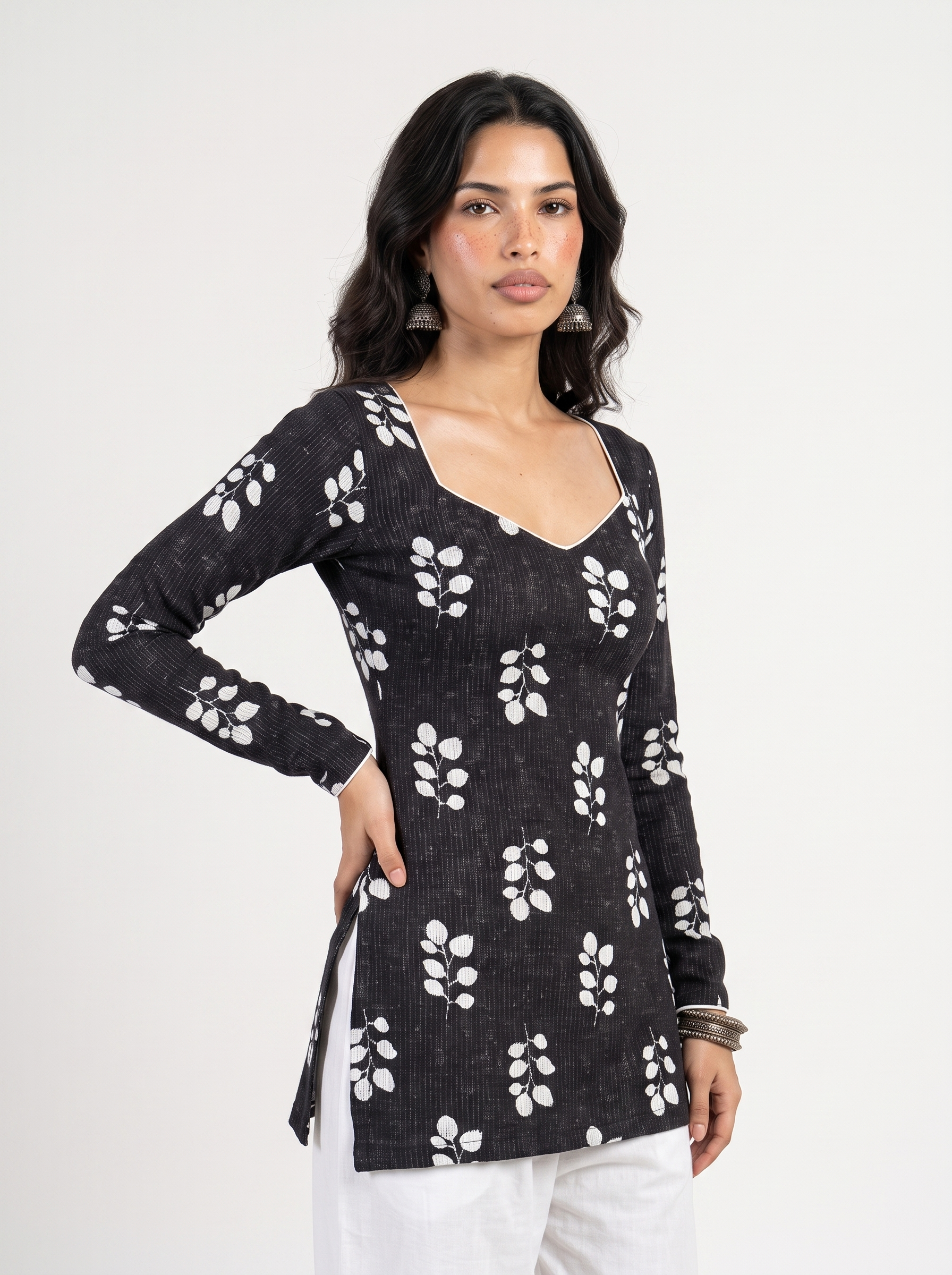 Sehar Full Sleeve Corset Kurti