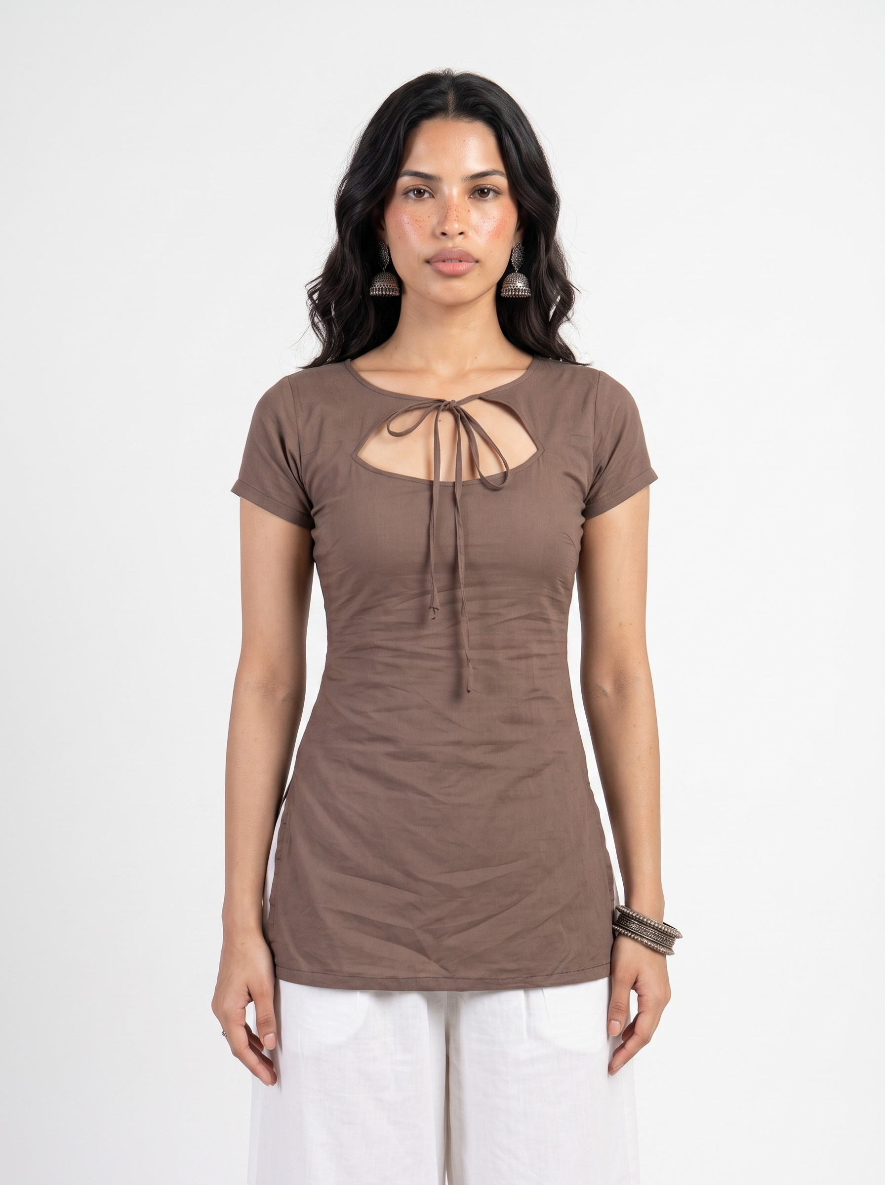 Kahvi Tie-Up Kurti