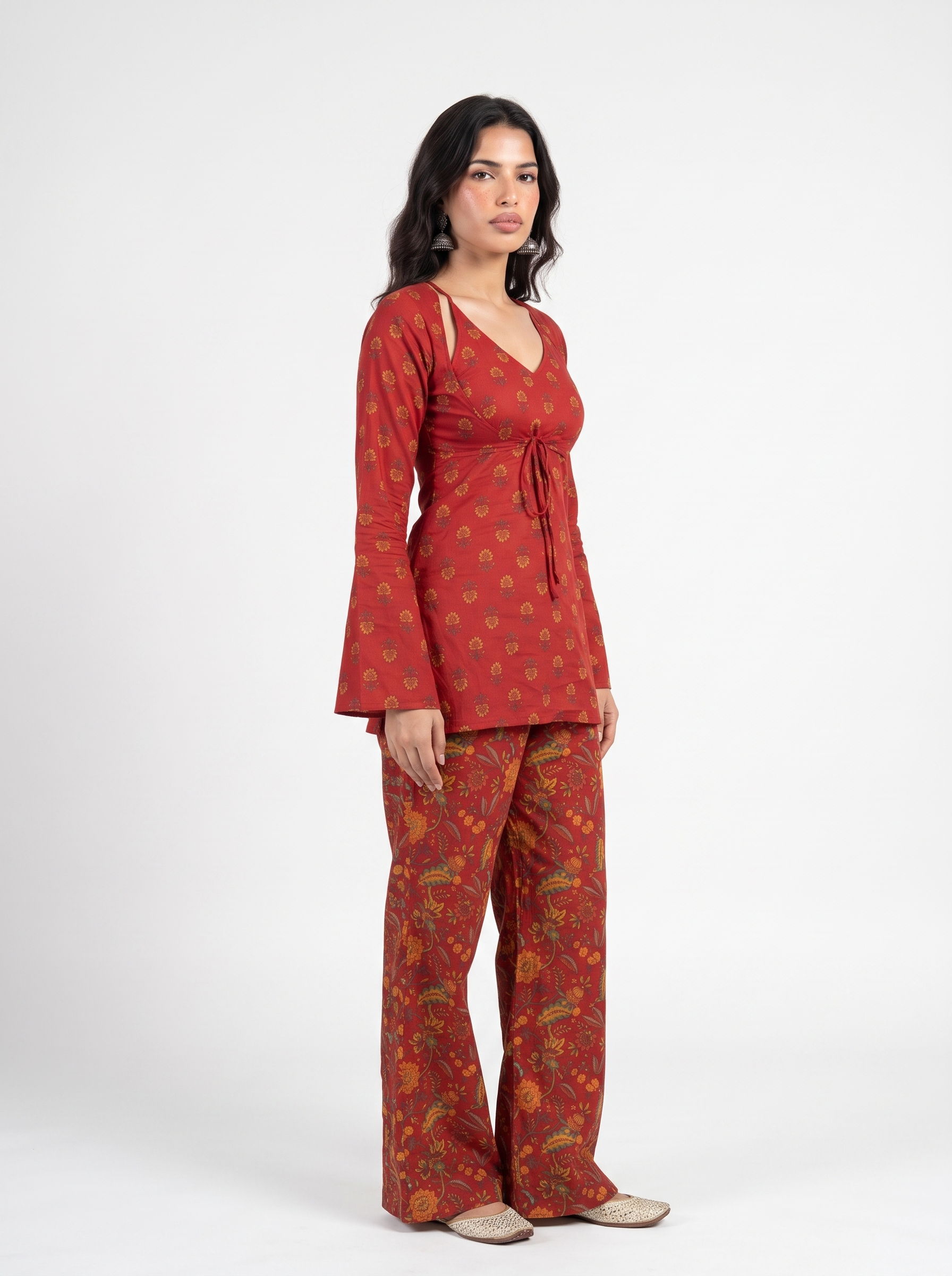 Aarna attached jacket set