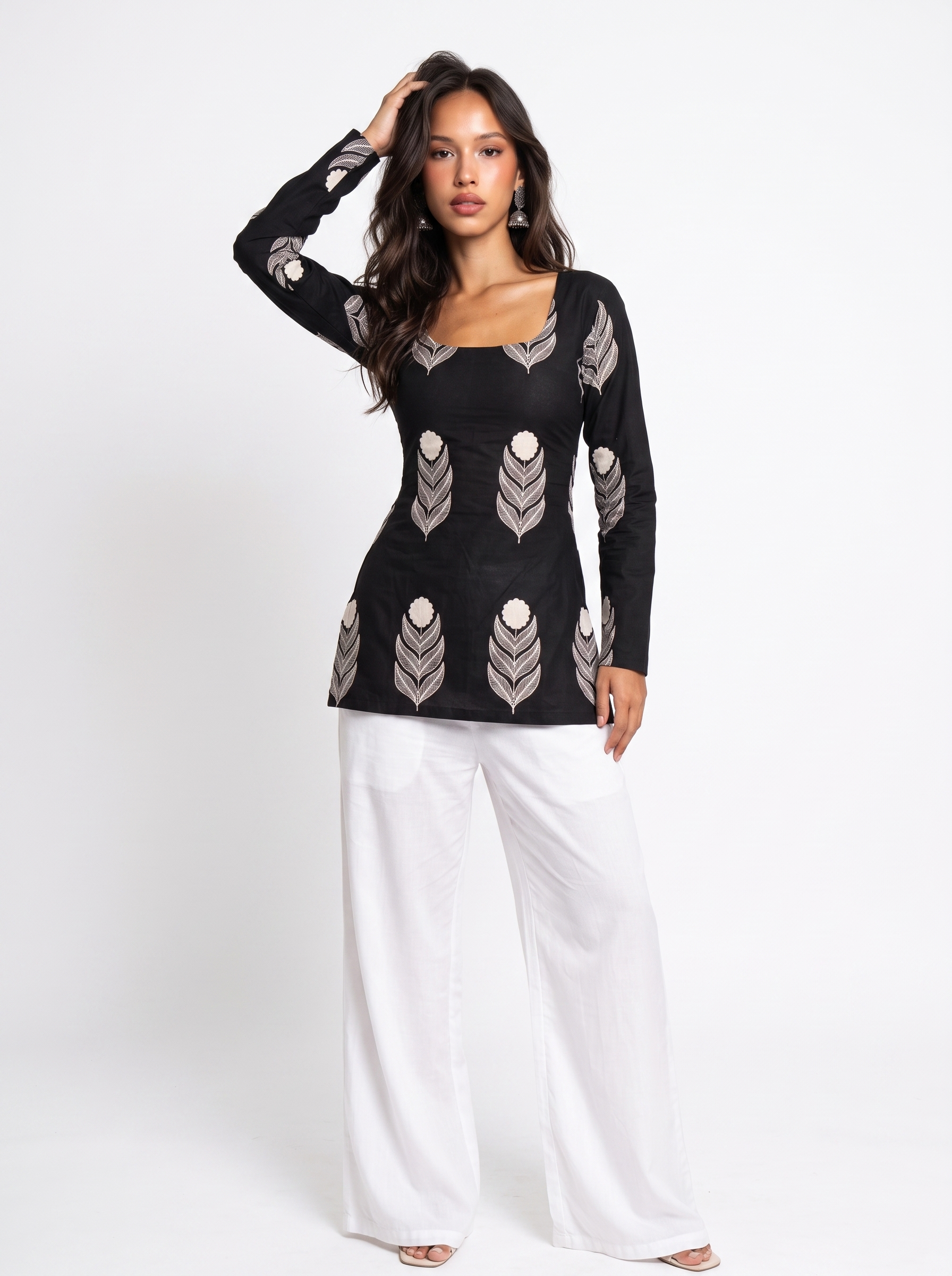 Vaanya Long Sleeve Corset Kurti