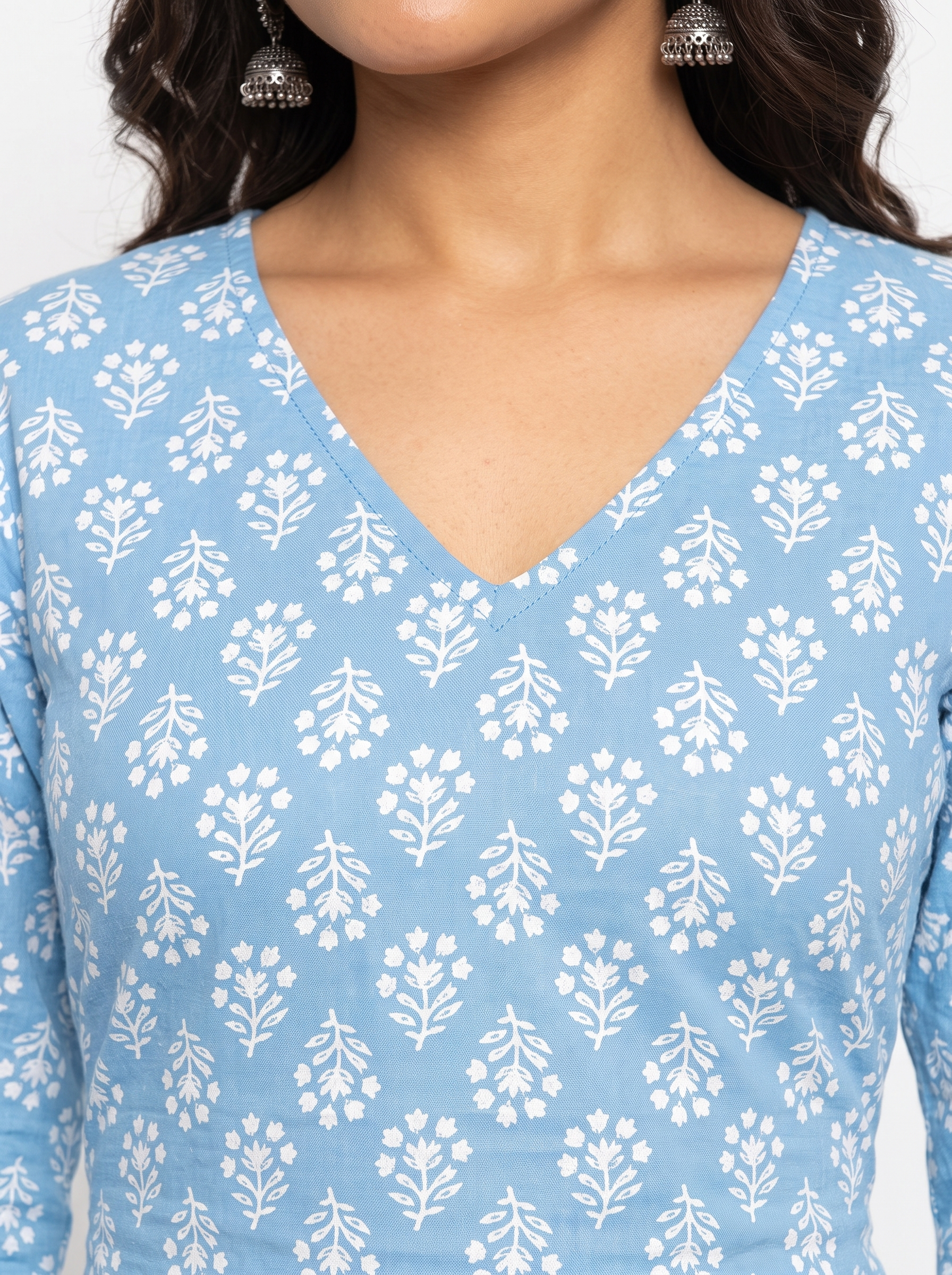 ISHA FULL SLEEVED CORSET BACK KURTI