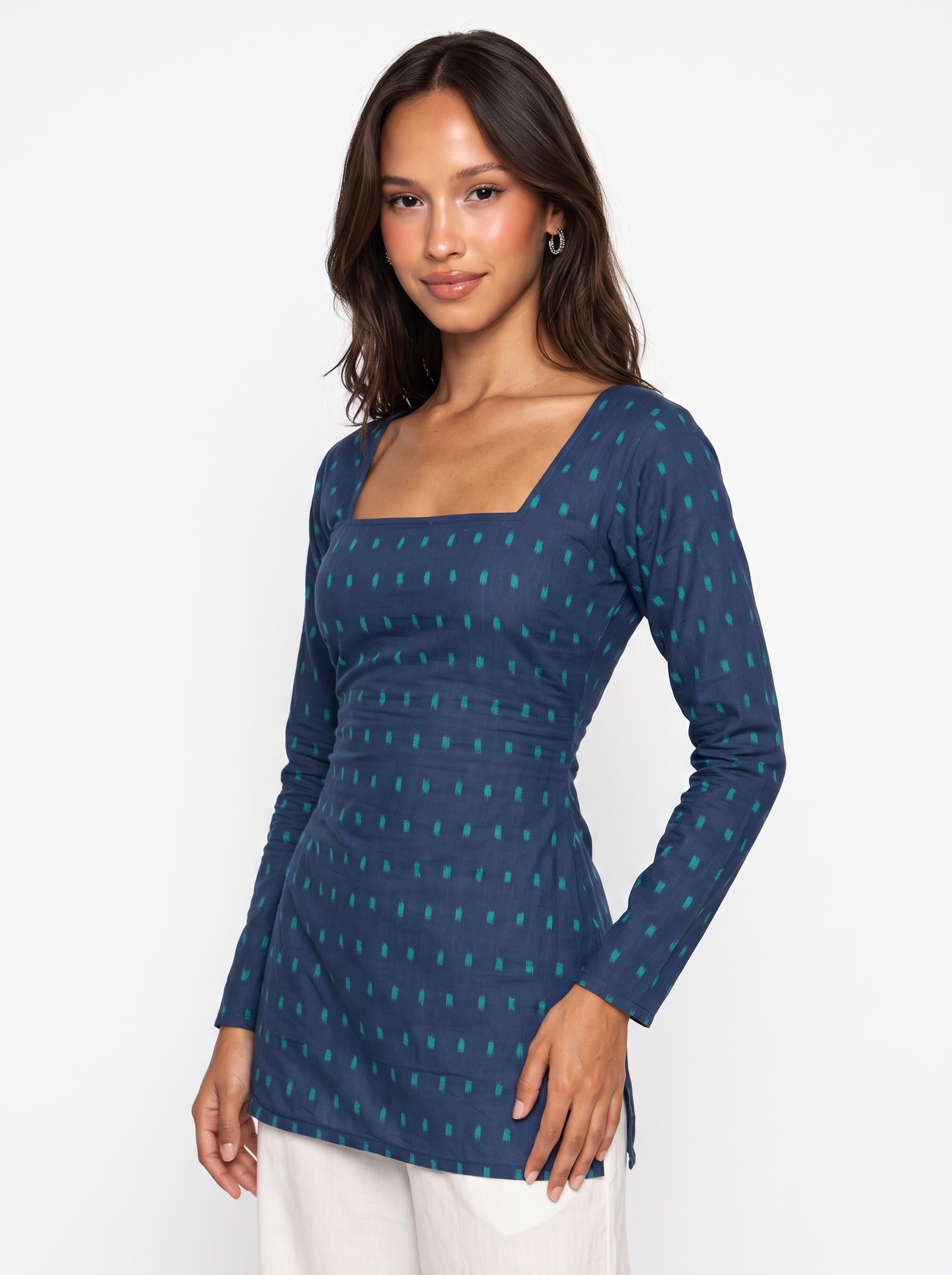 Naisha Full Sleeved Corset Back Kurti