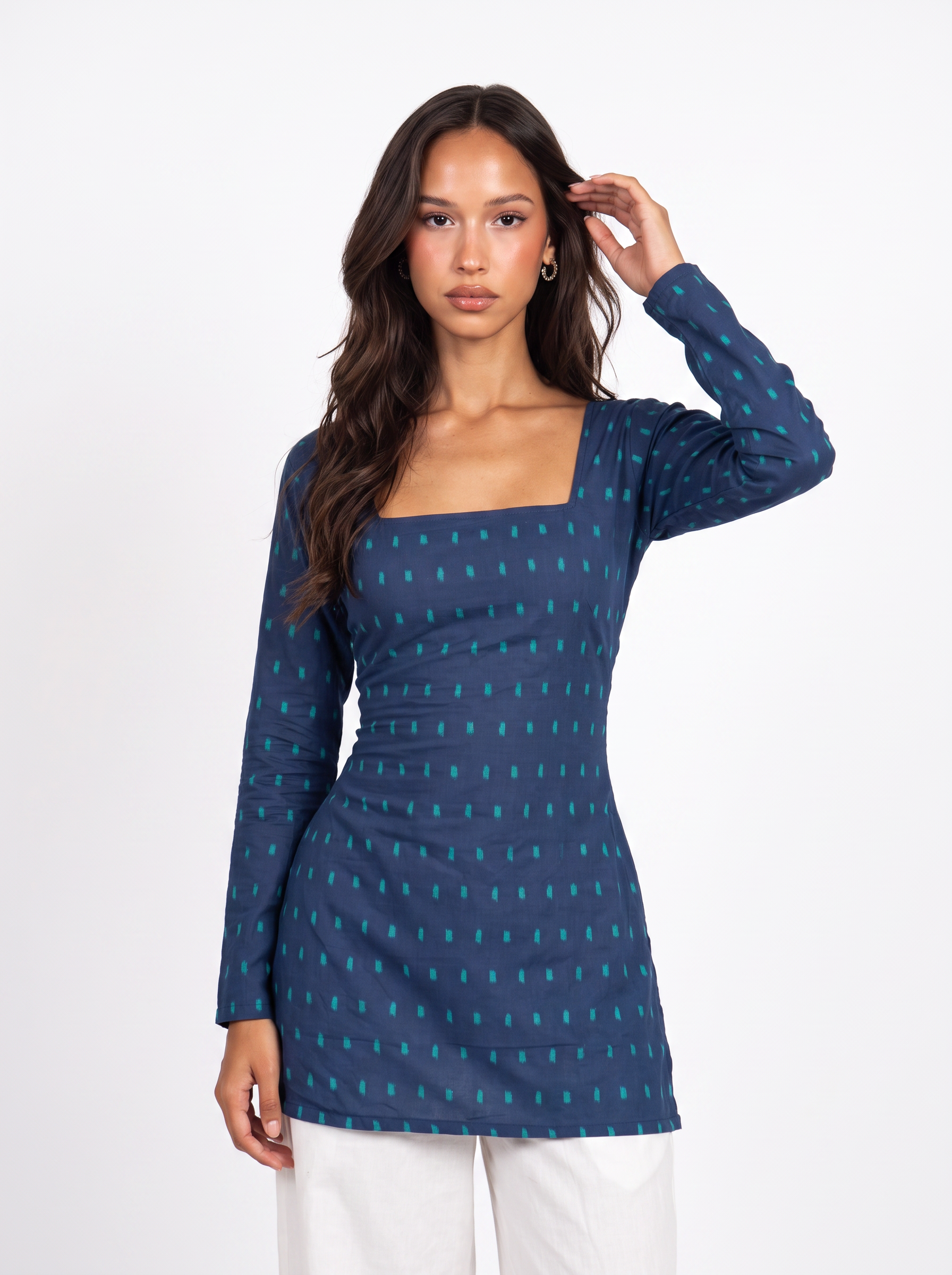 Naisha Full Sleeved Corset Back Kurti