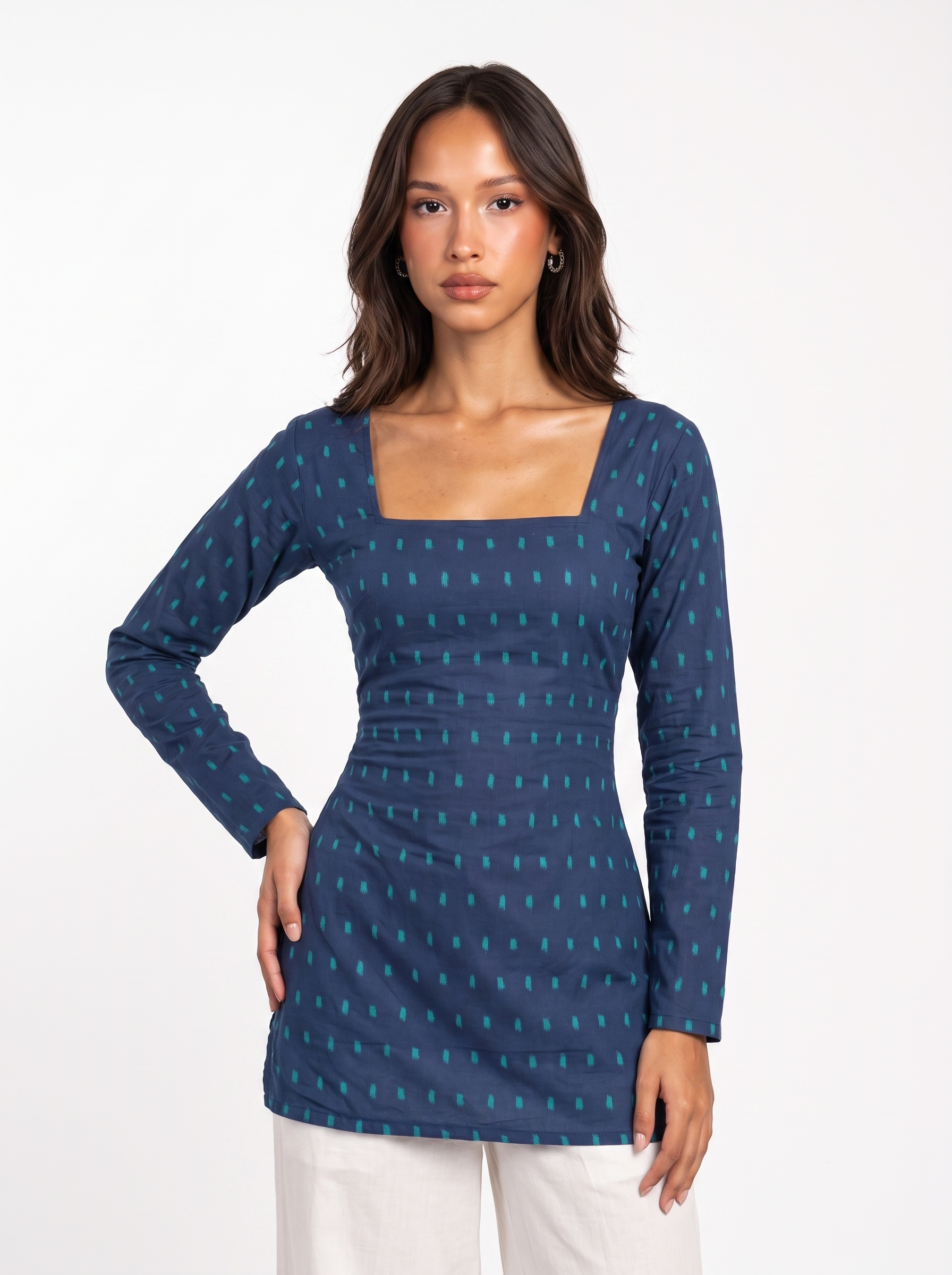 Naisha Full Sleeved Corset Back Kurti