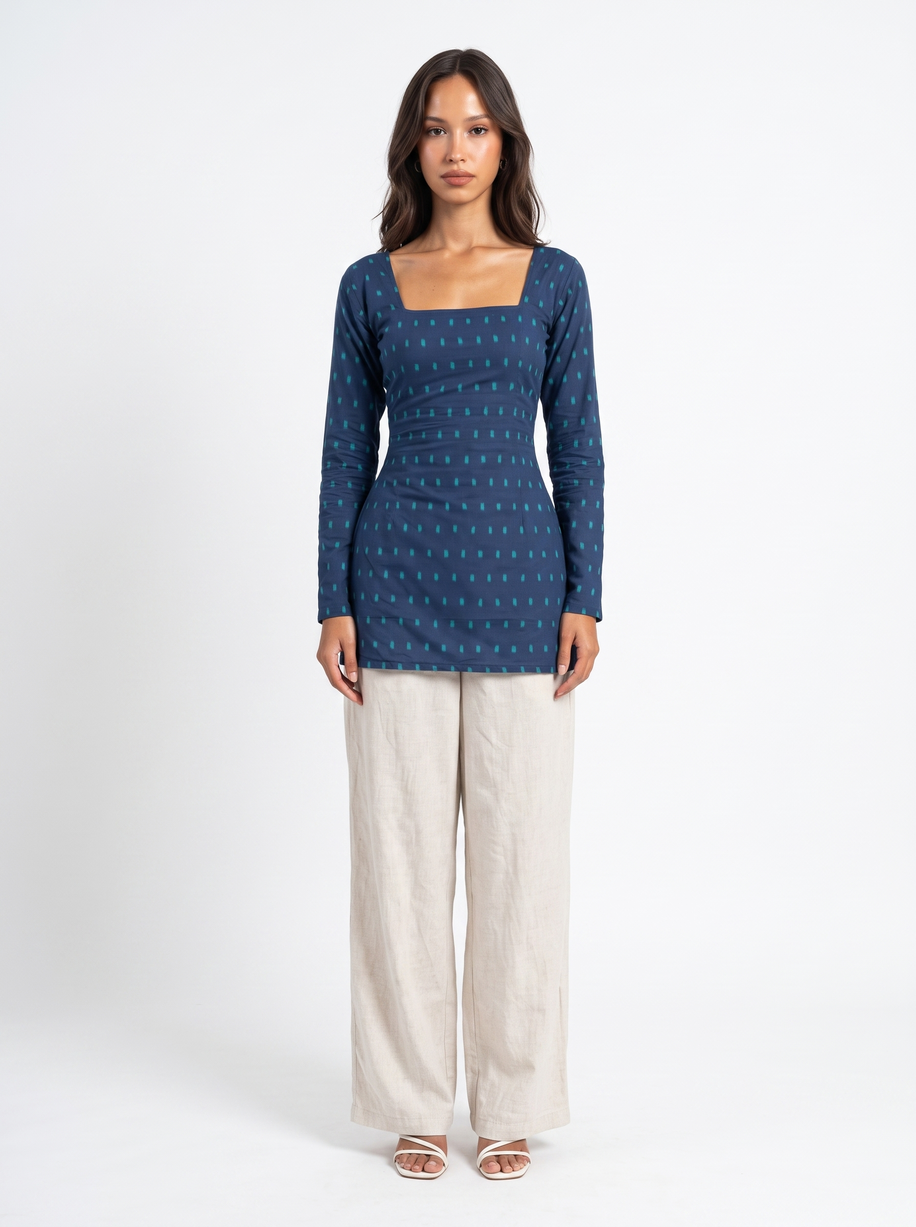 Naisha Full Sleeved Corset Back Kurti