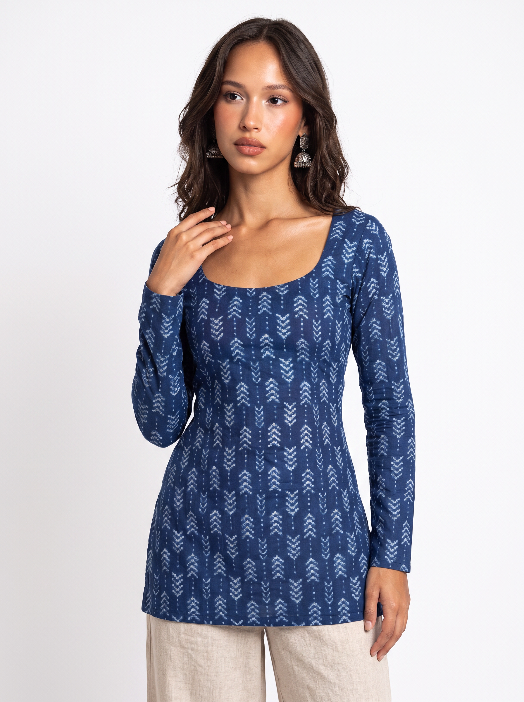 Nivi full sleeved corset back kurti