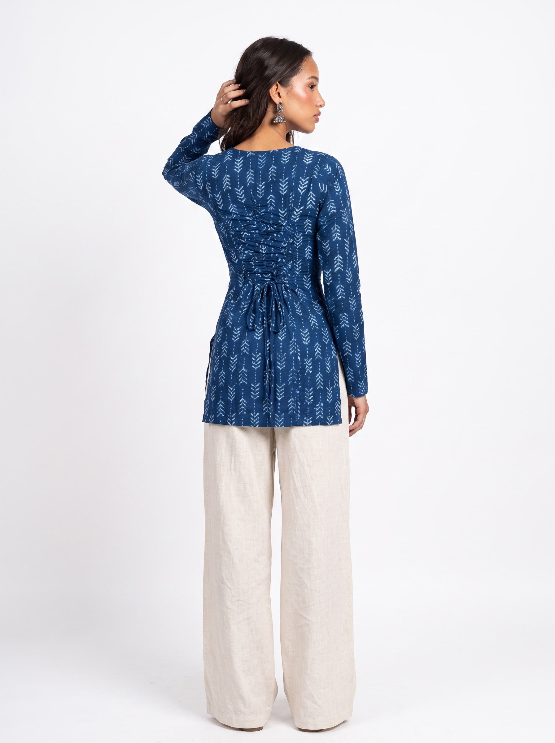 Nivi full sleeved corset back kurti
