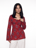 Rehmat Bell Sleeved Corset Back Kurti