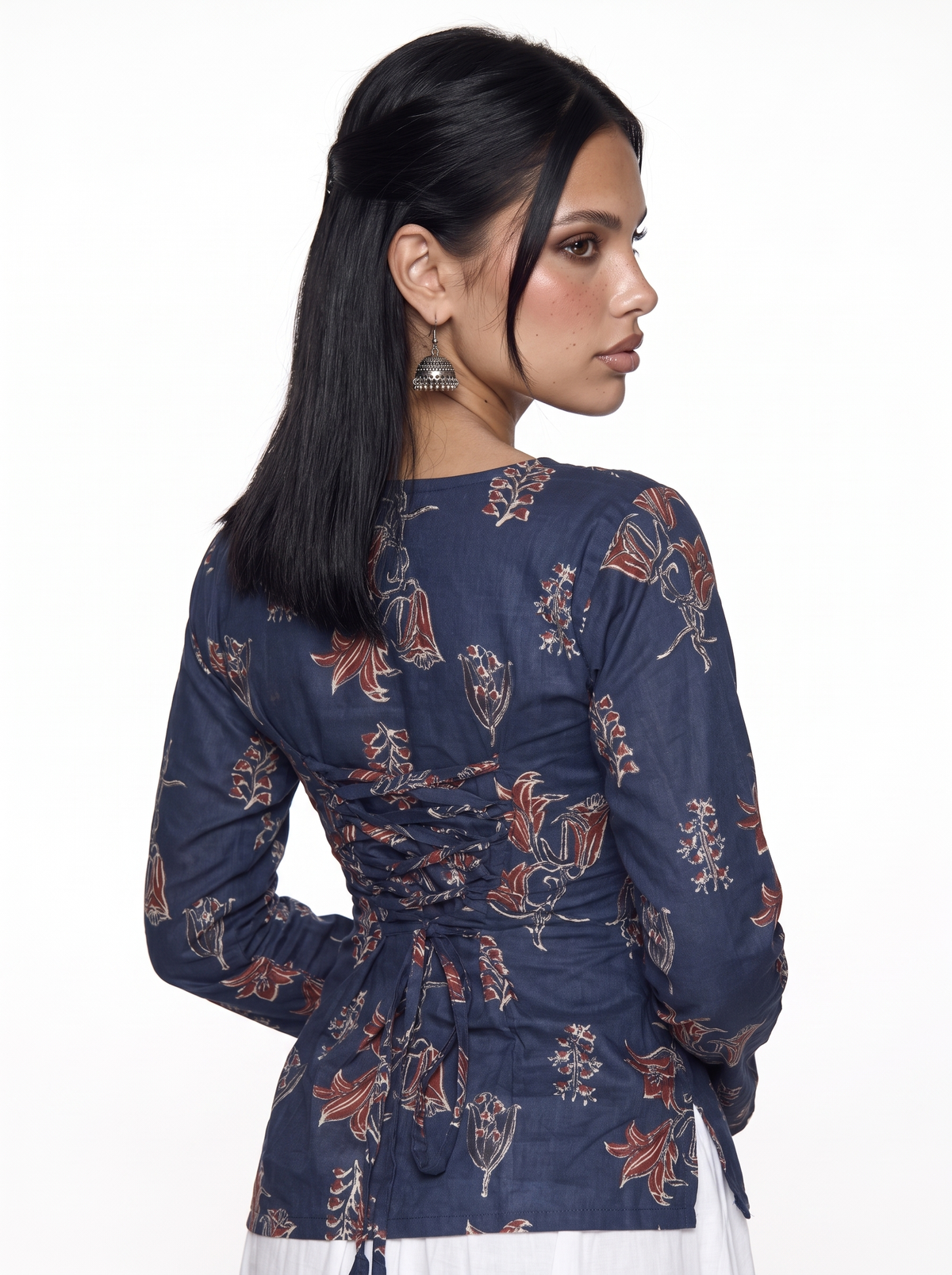 Sia Side Bend Corset Kurti