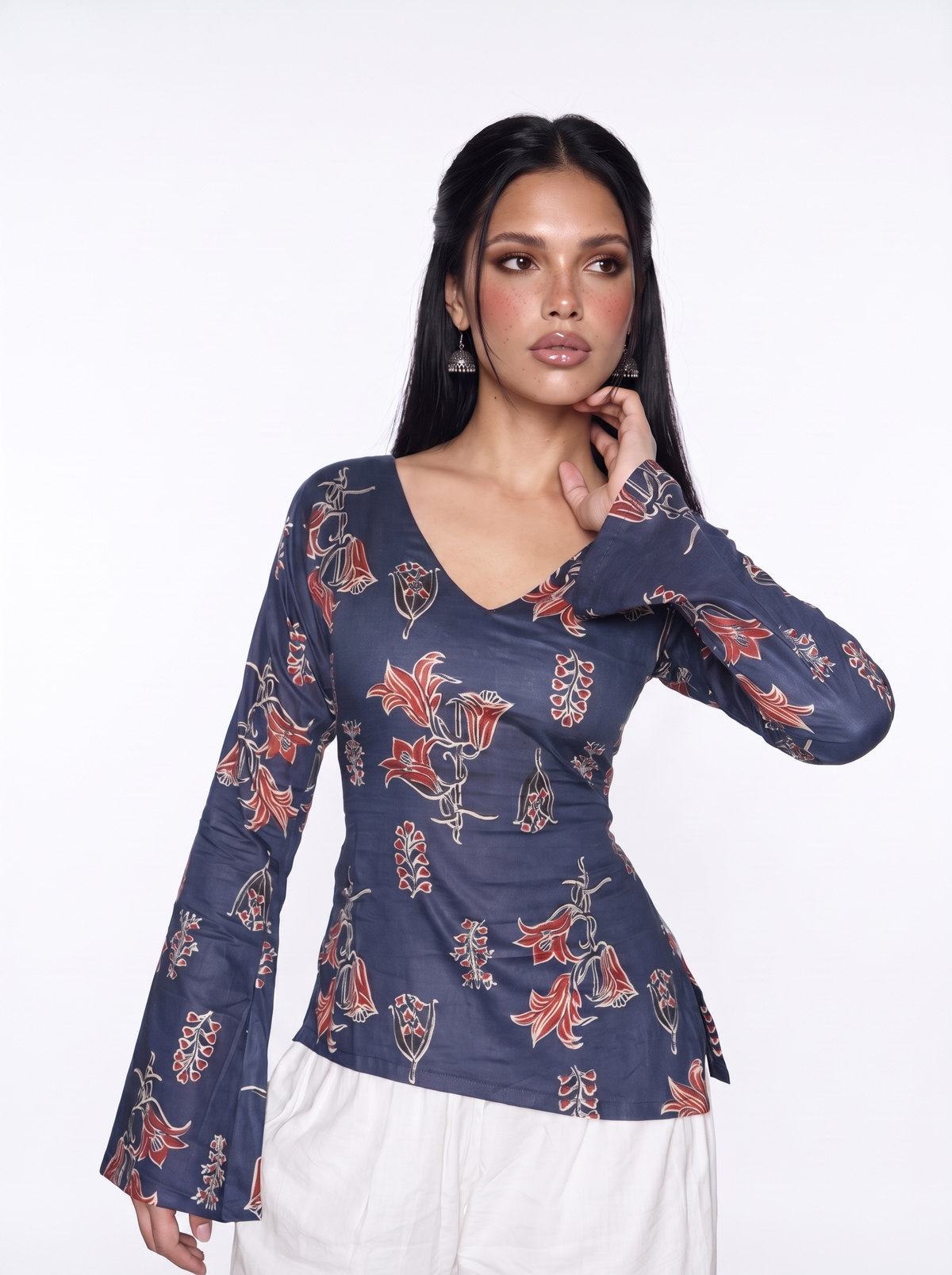 Sia Side Bend Corset Kurti