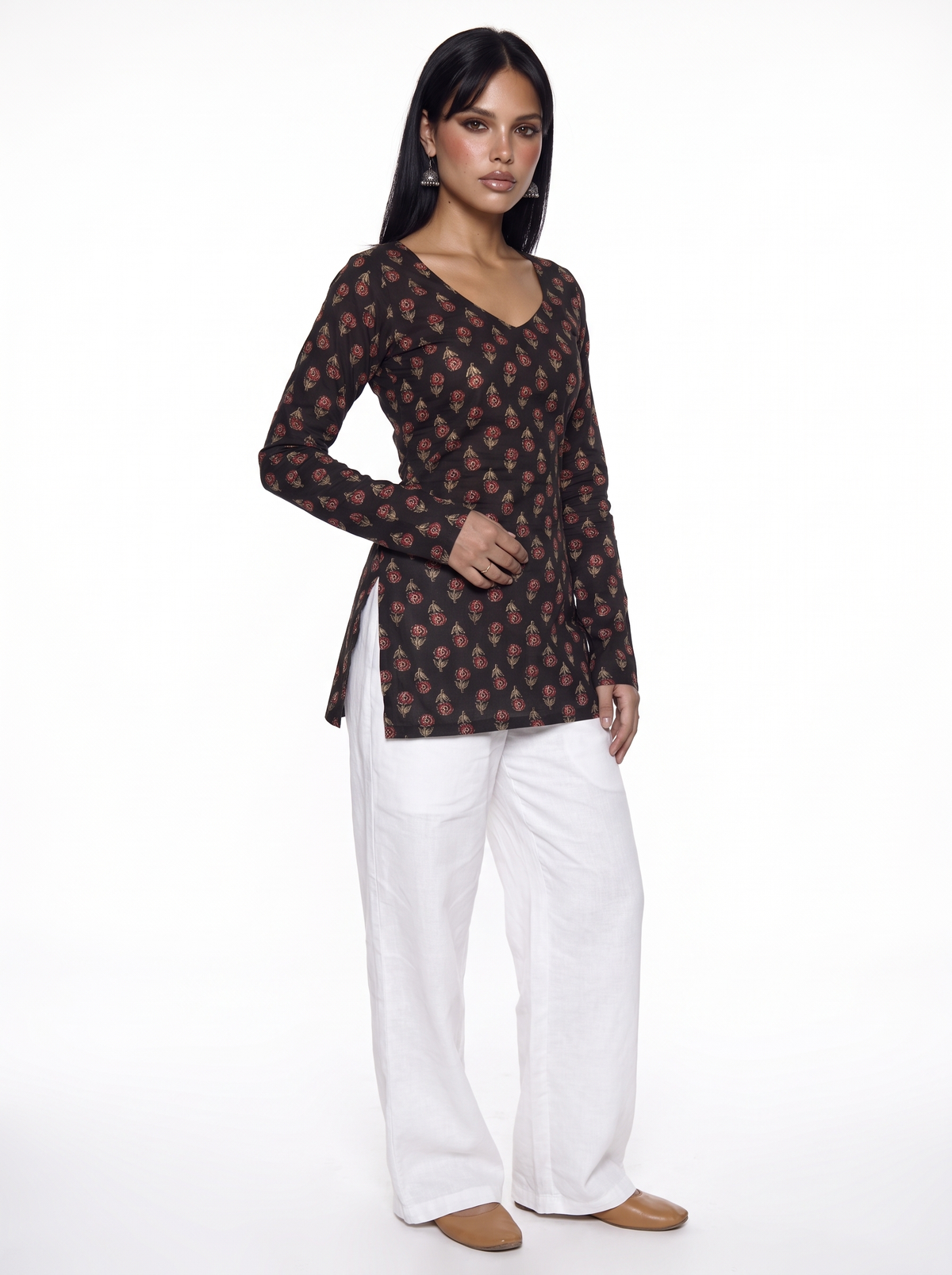Nandni Full Sleeve Corset Kurti