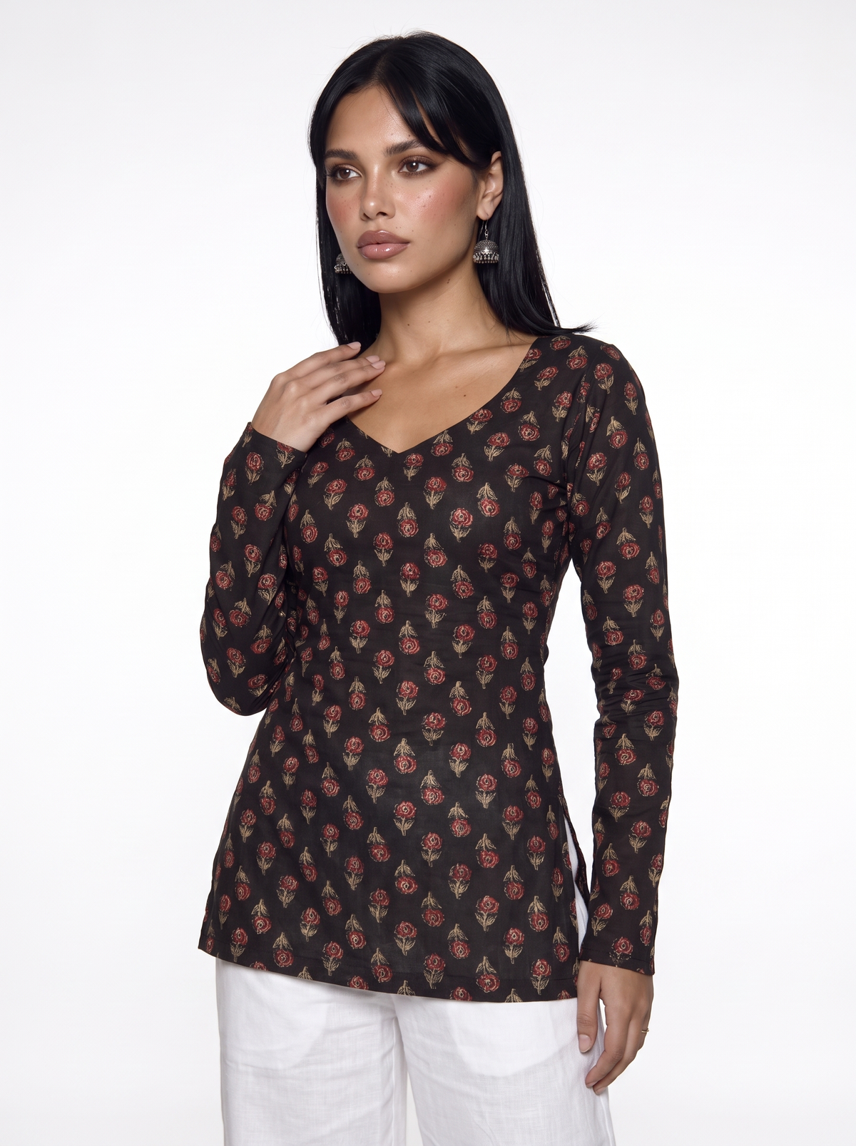 Nandni Full Sleeve Corset Kurti