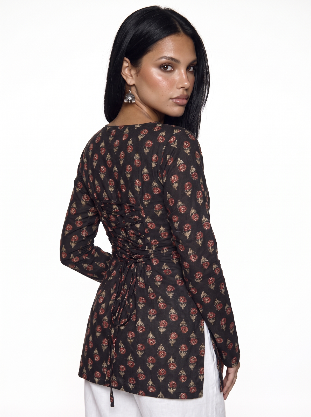 Nandni Full Sleeve Corset Kurti