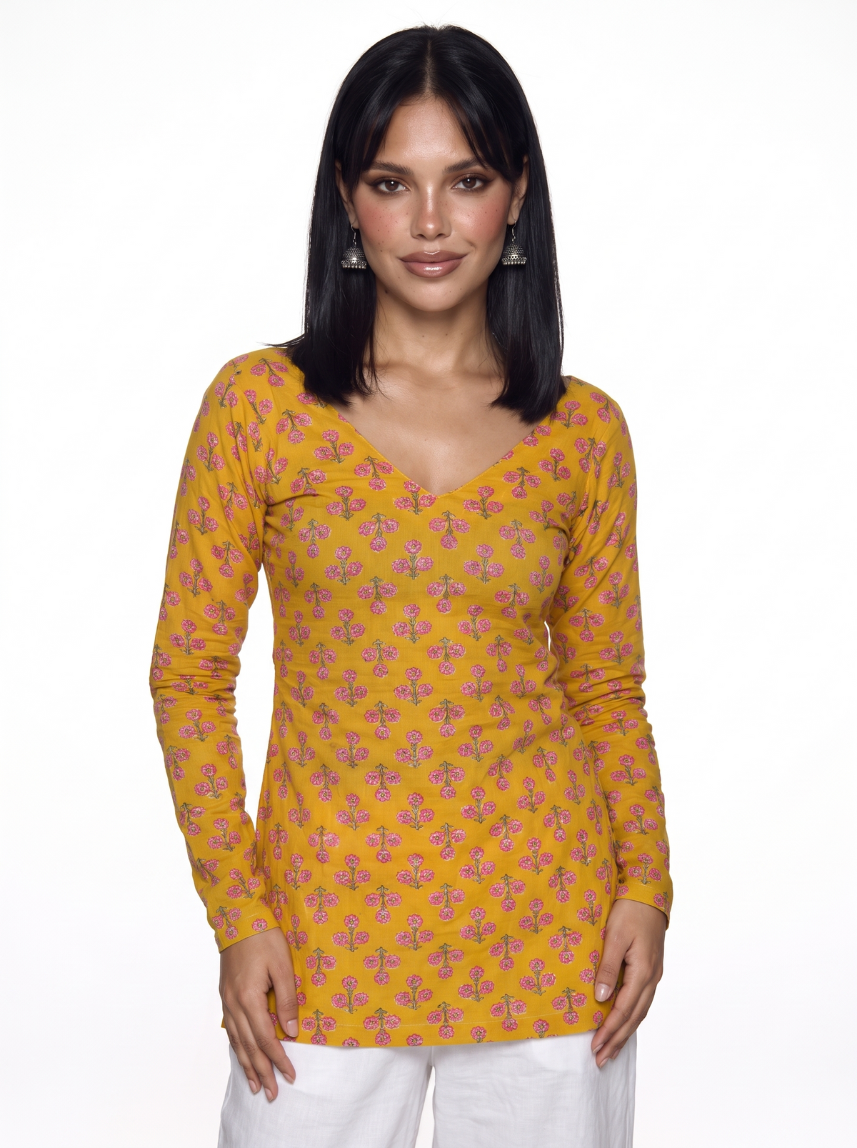 Hunar Deep Back Kurti