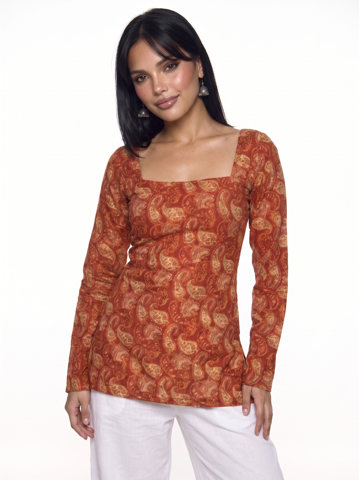 Ira Full Sleeved Corset Back Kurti